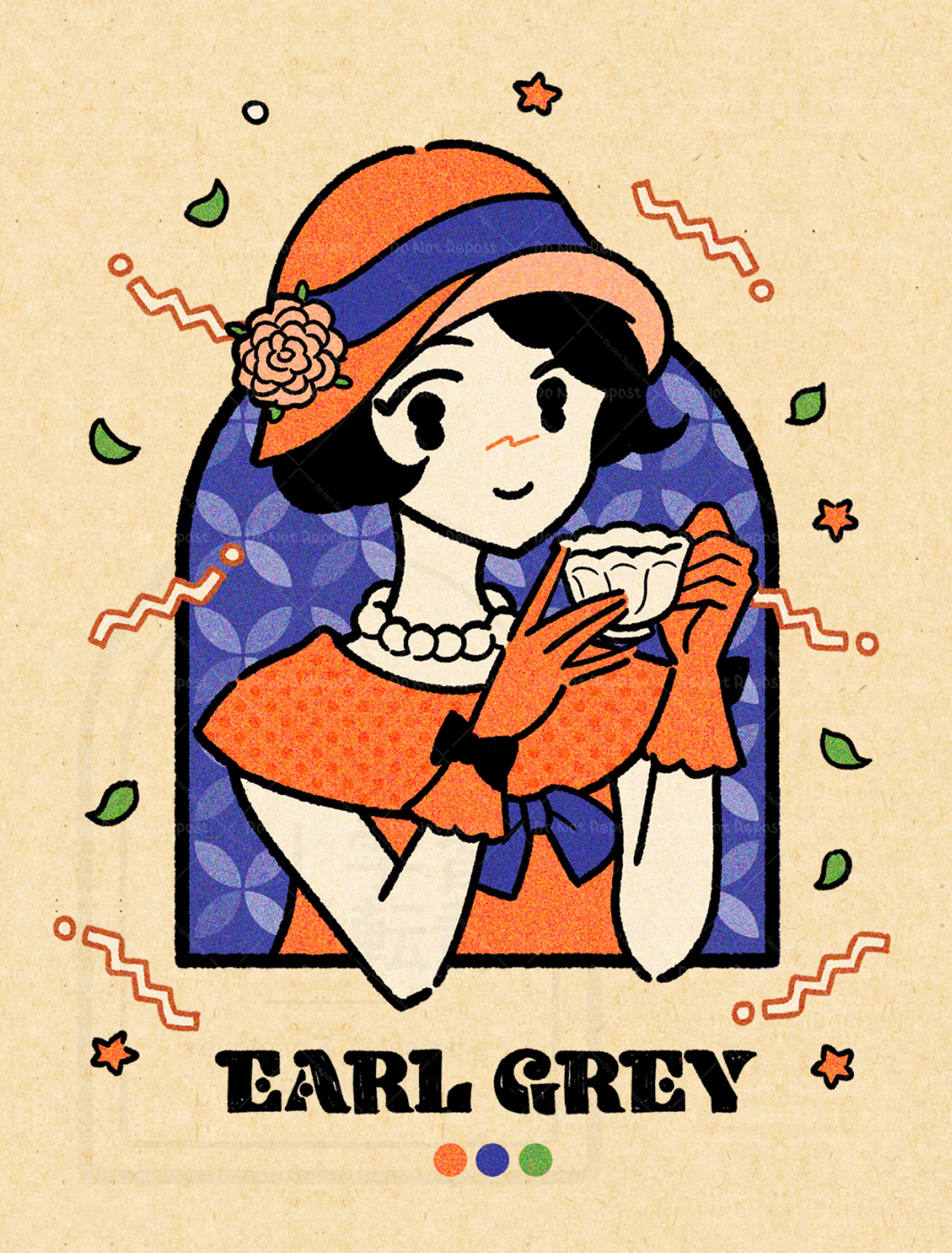EARL GREY GIRL☕️🌱🟠🟣🟢-1