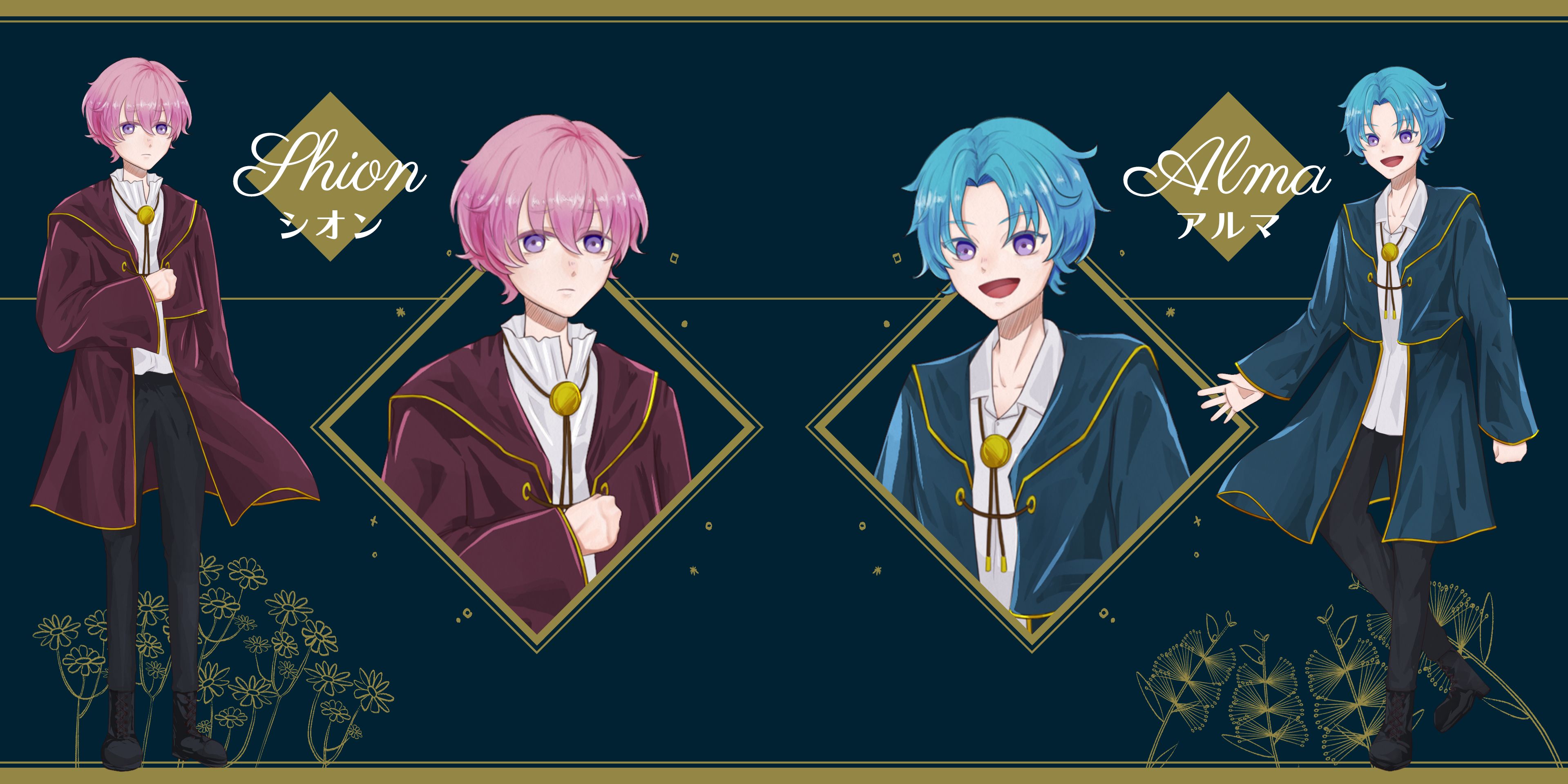 双子のキャラクターのアート作品 15fa718040955964ce759a68496c25