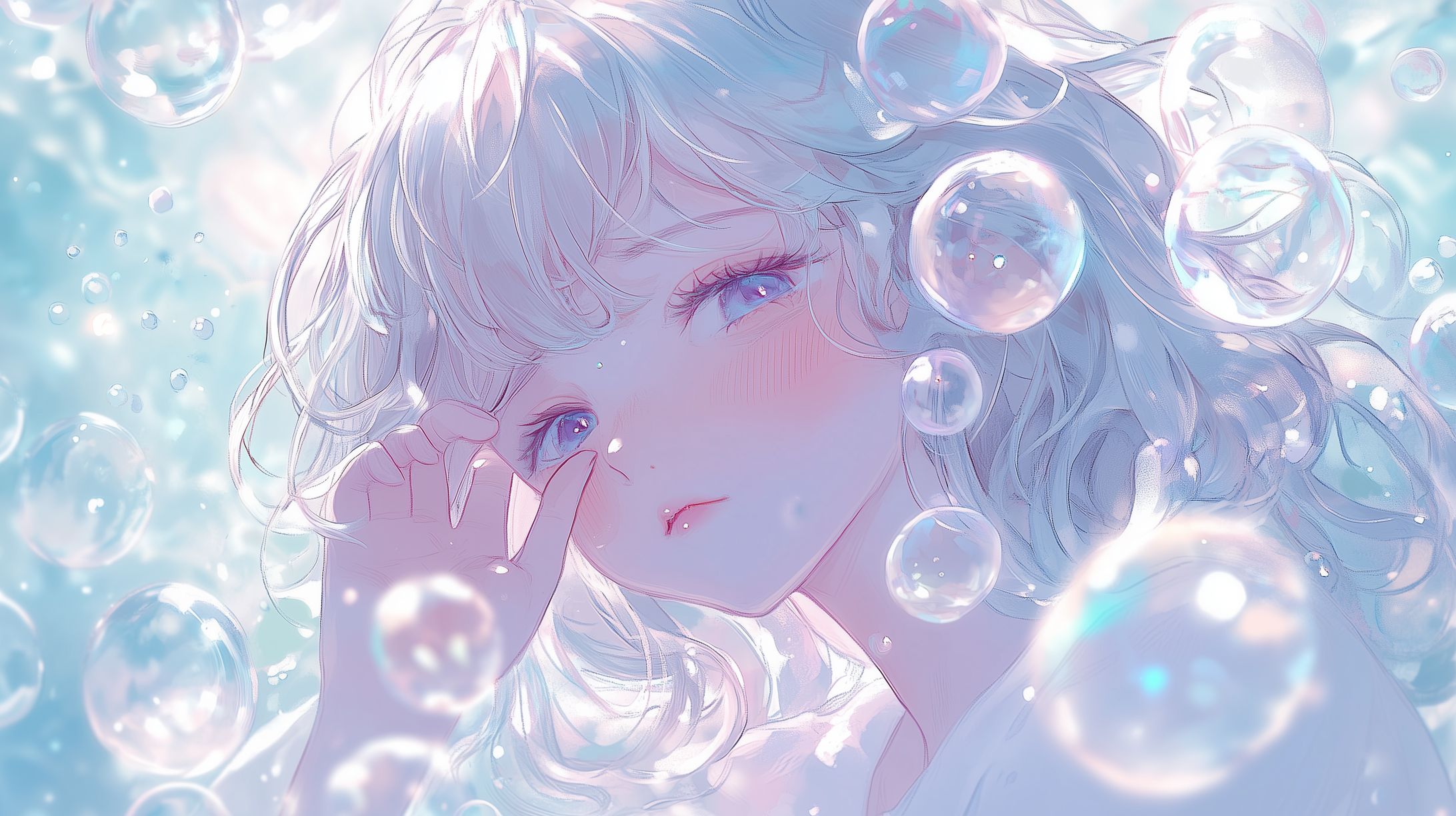 水彩画女の子-1