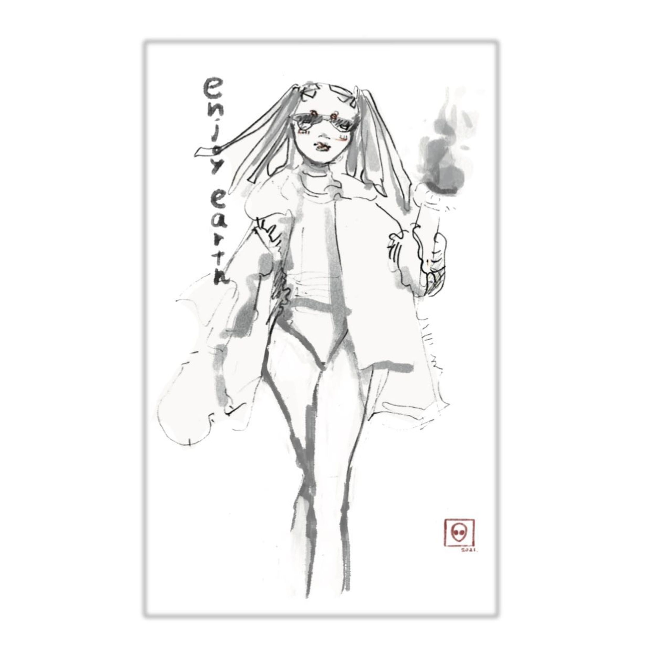🛸

#イラスト #illustration #art #ファッション #fashion #イラストレーター #illustrator #宇宙人 #モノクロ #ステッカー #イラストオーダー #ufo #uma #水墨画アート #女の子イラスト#いいね返し-1