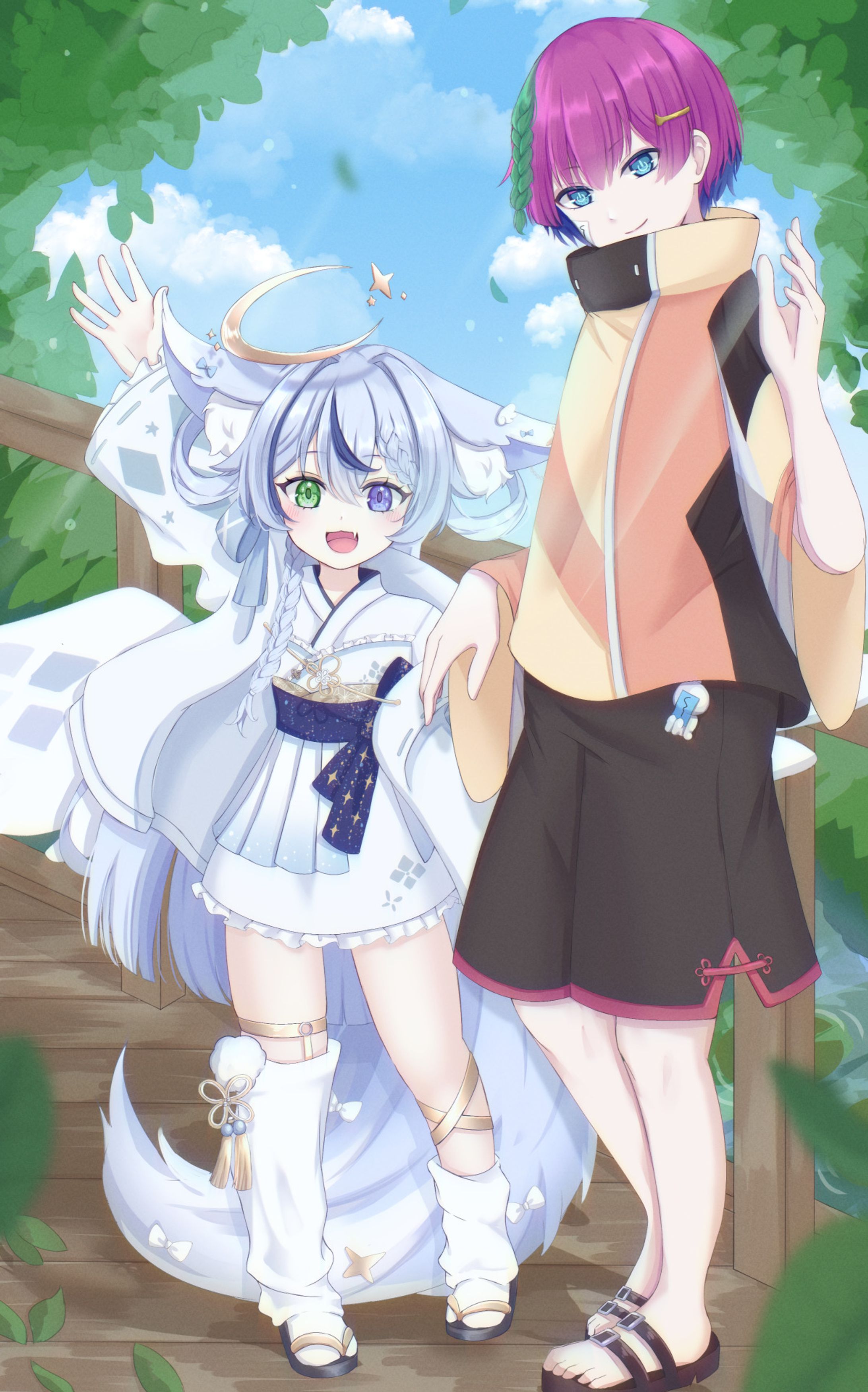 天狐めた様　一枚絵イラスト-1