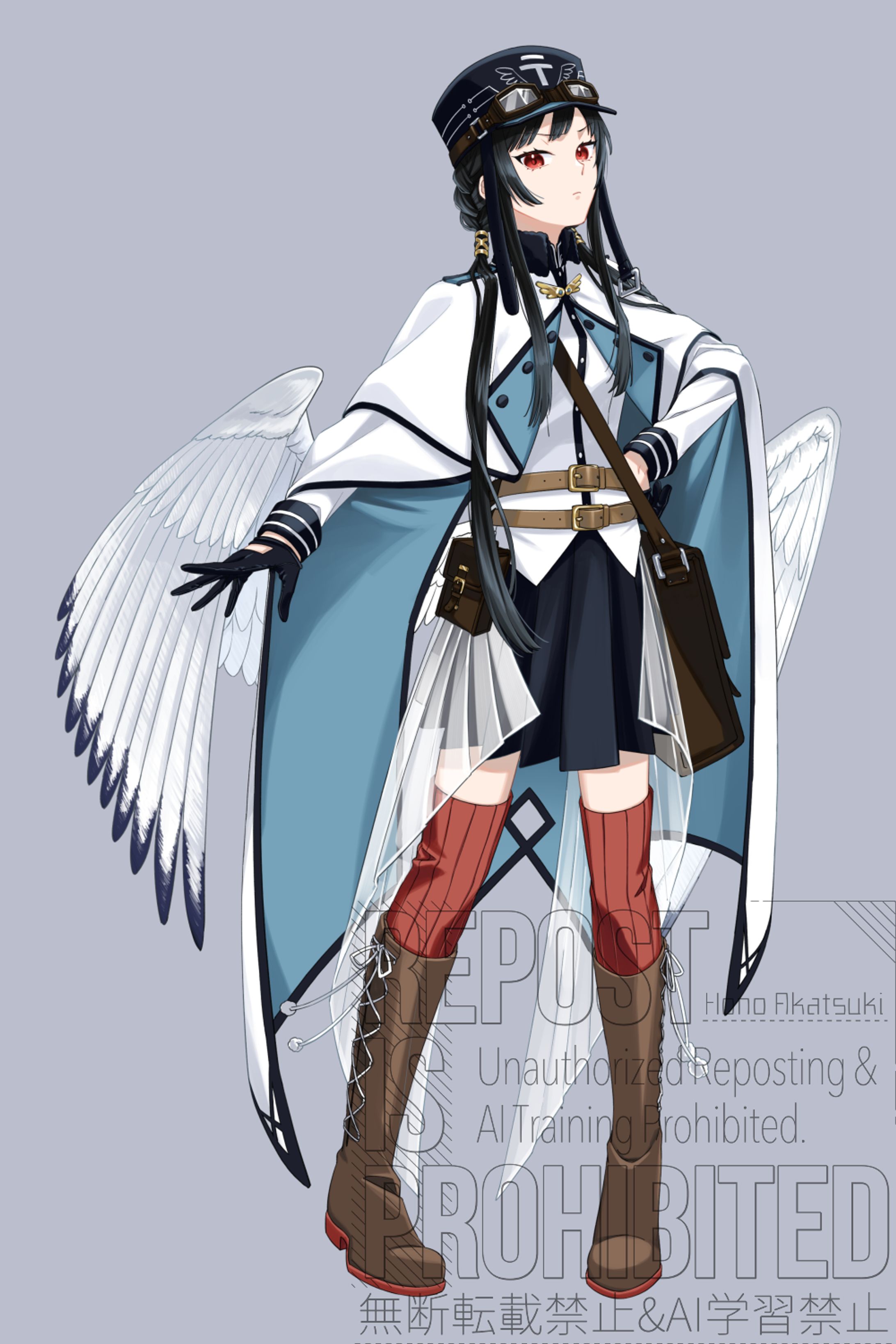 創作キャラ立ち絵（女性）-1