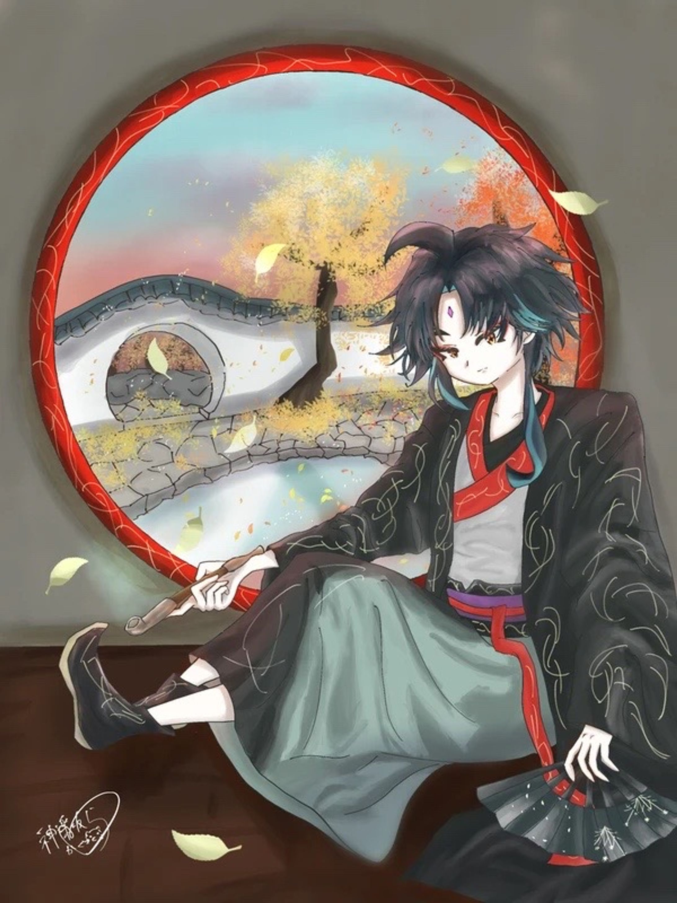 原神 捏造衣装 漢服魈-1