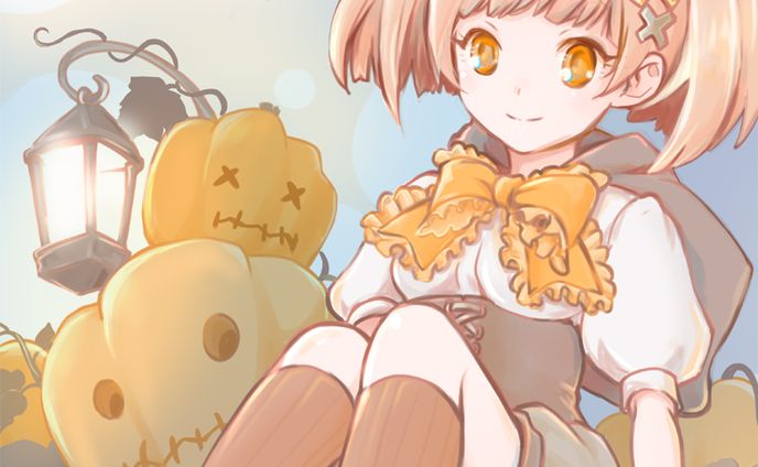 ハロウィン女の子、創作