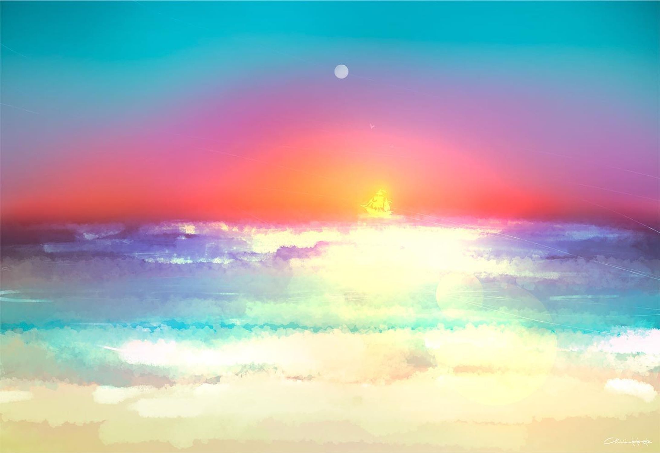 いつか出会う世界
Sailing Ship
⚓️🌊‍🎨

#artwork
#illustration
#キリトリセカイ
#アート
#絵
#Sky
#Ocean
#chiiukokoneka-1
