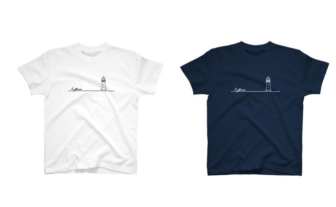 シンプルな灯台Tシャツ