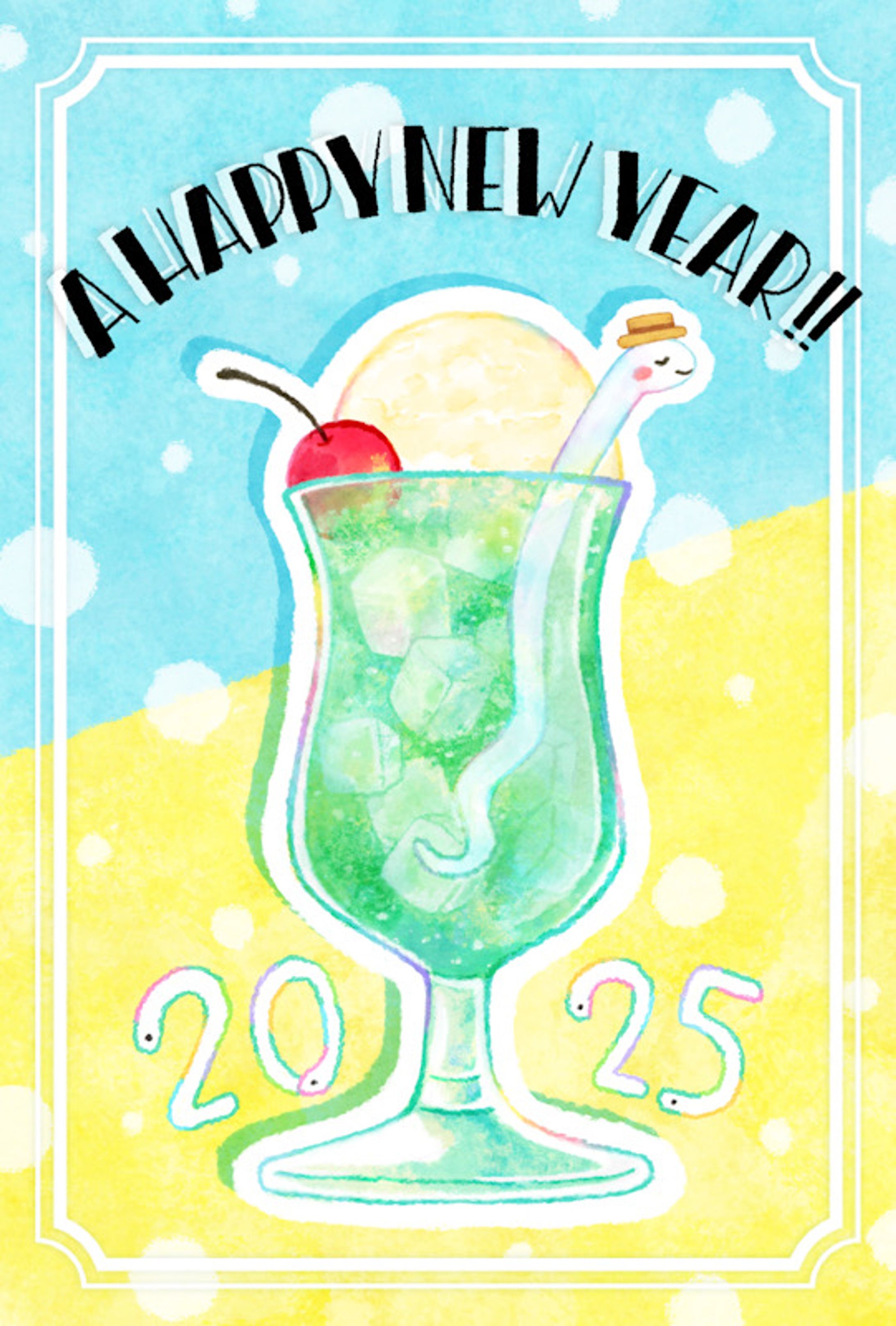 【Illust】2025＊年賀状-1