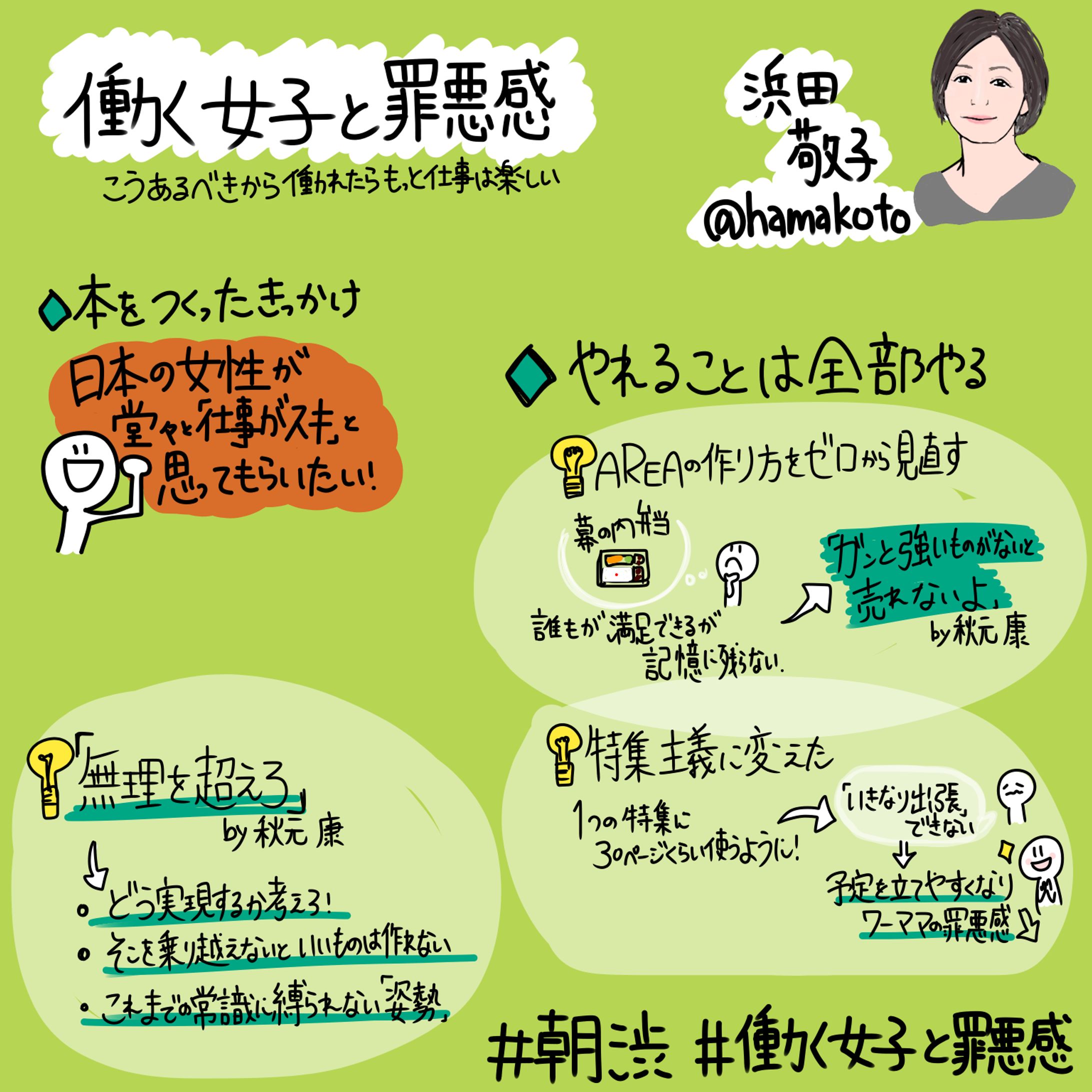 朝渋 著者イベント『働く女子と罪悪感』浜田 敬子氏-1
