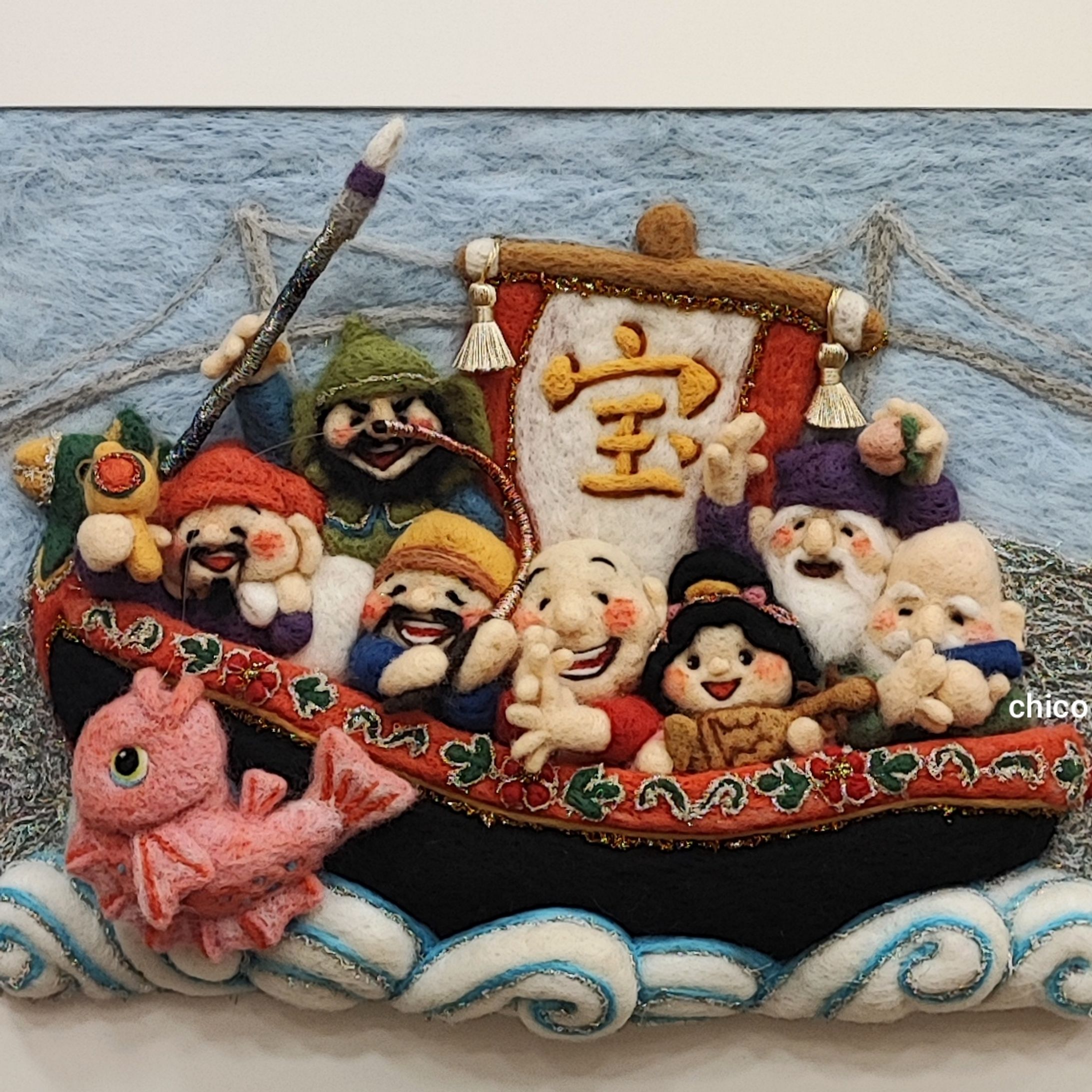額装半立体作品(和)-1