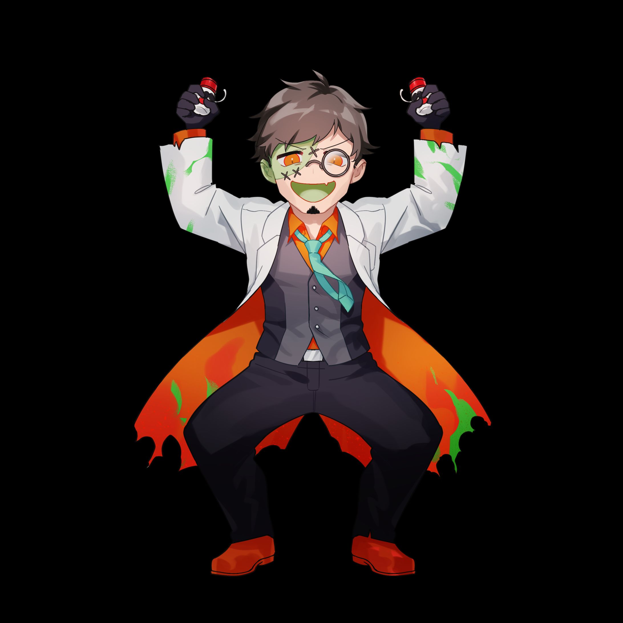 【ご依頼】塩山ミコトさんハロウィンSDイラスト-1