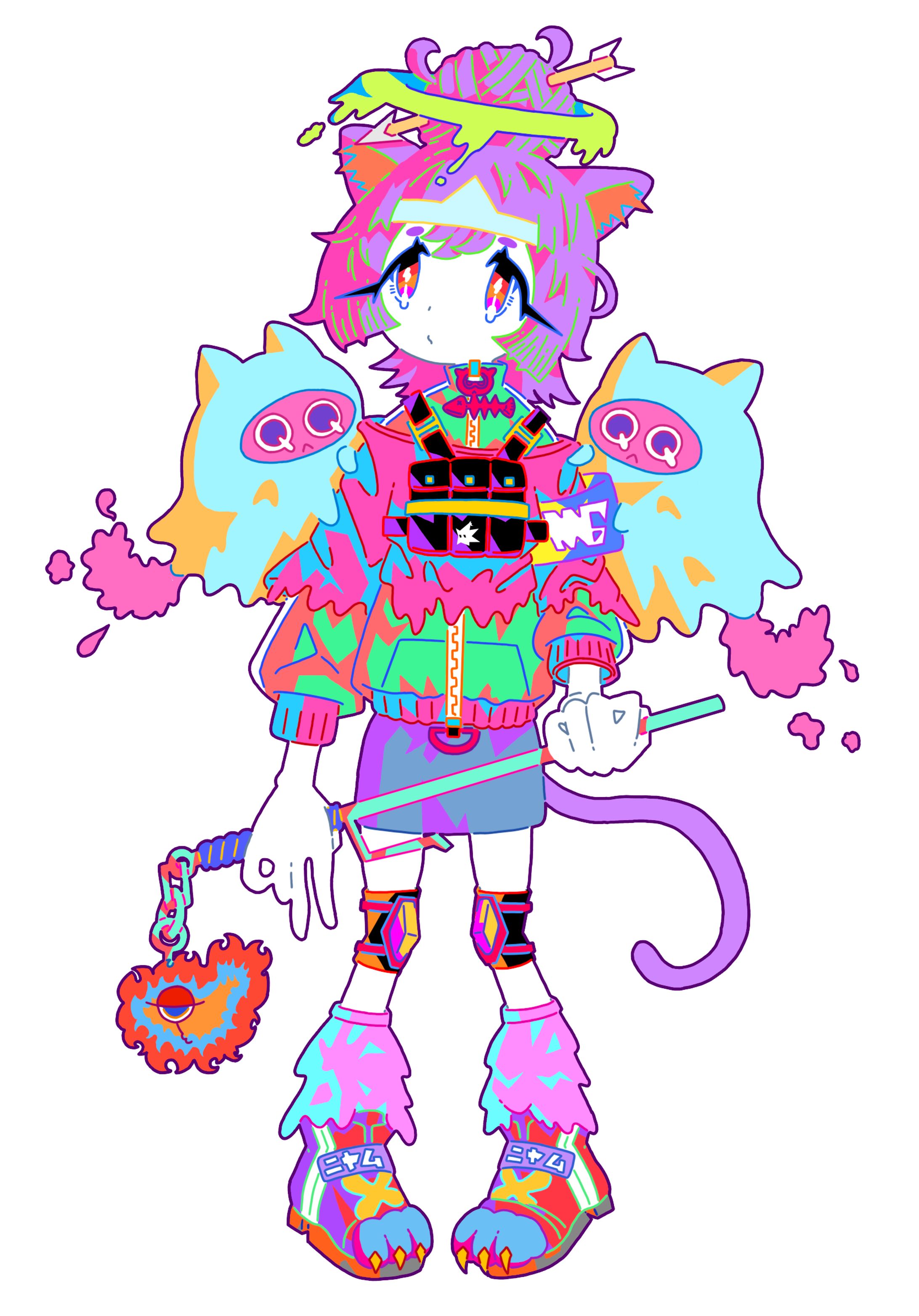 「南無ニャム子」オリジナルイラスト-1