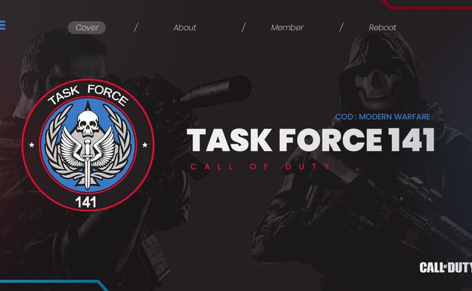 CALL OF DUTY WEB UI/UX DESIGN