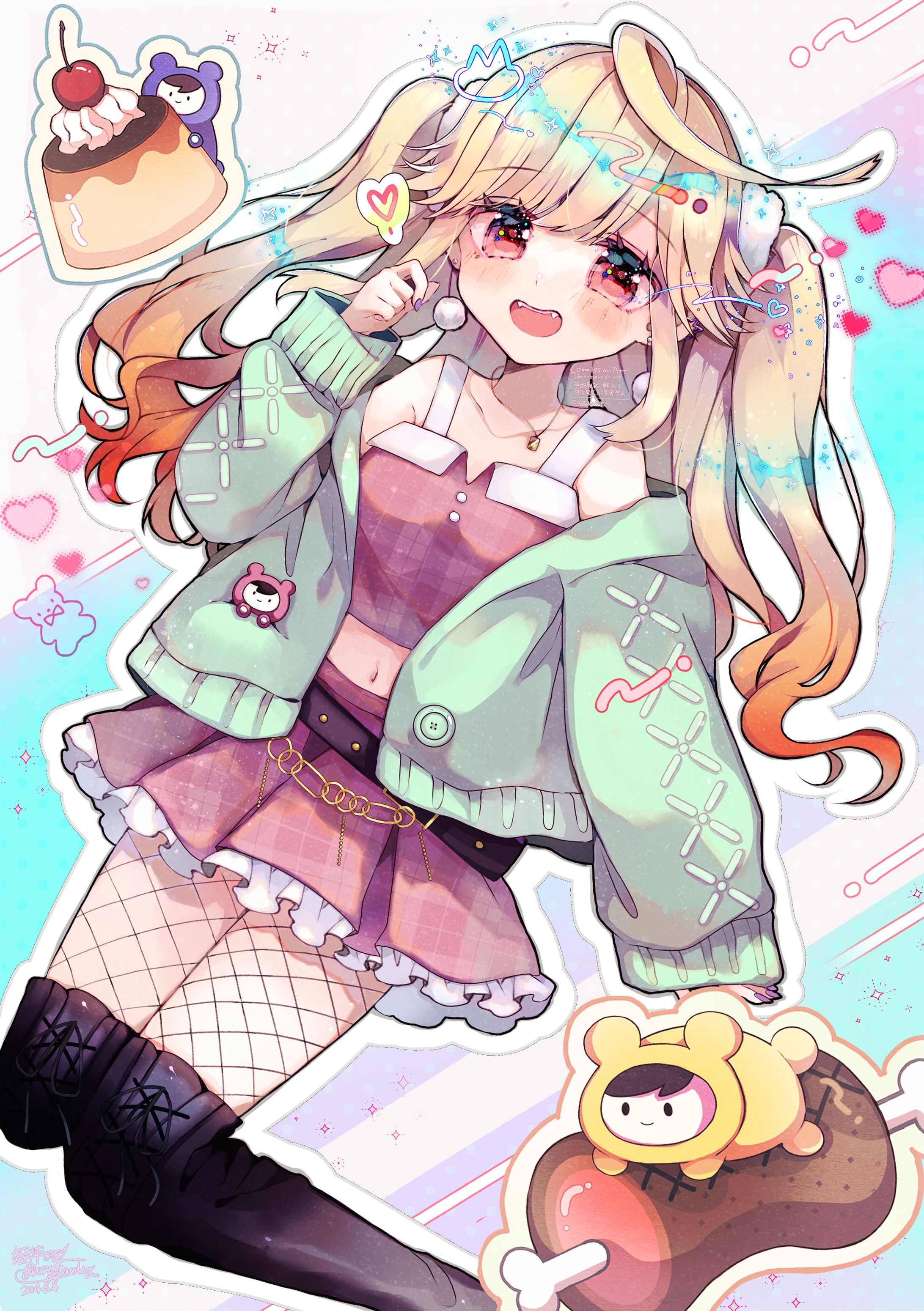 【仕事絵】Vtuber 七八くまの様 2周年キービジュアル-1