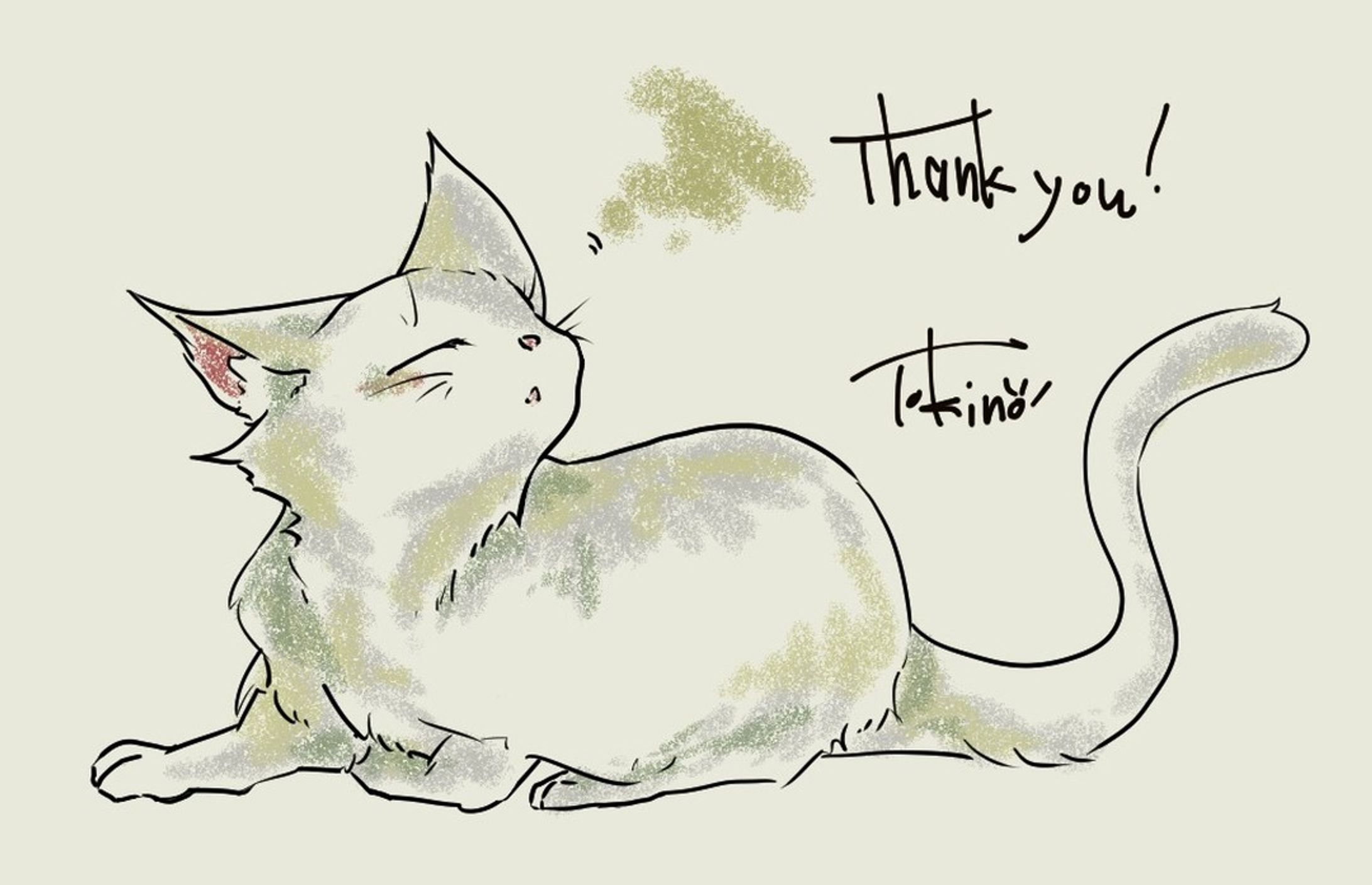 #猫の絵 
#ドローイング 
#illustration-1