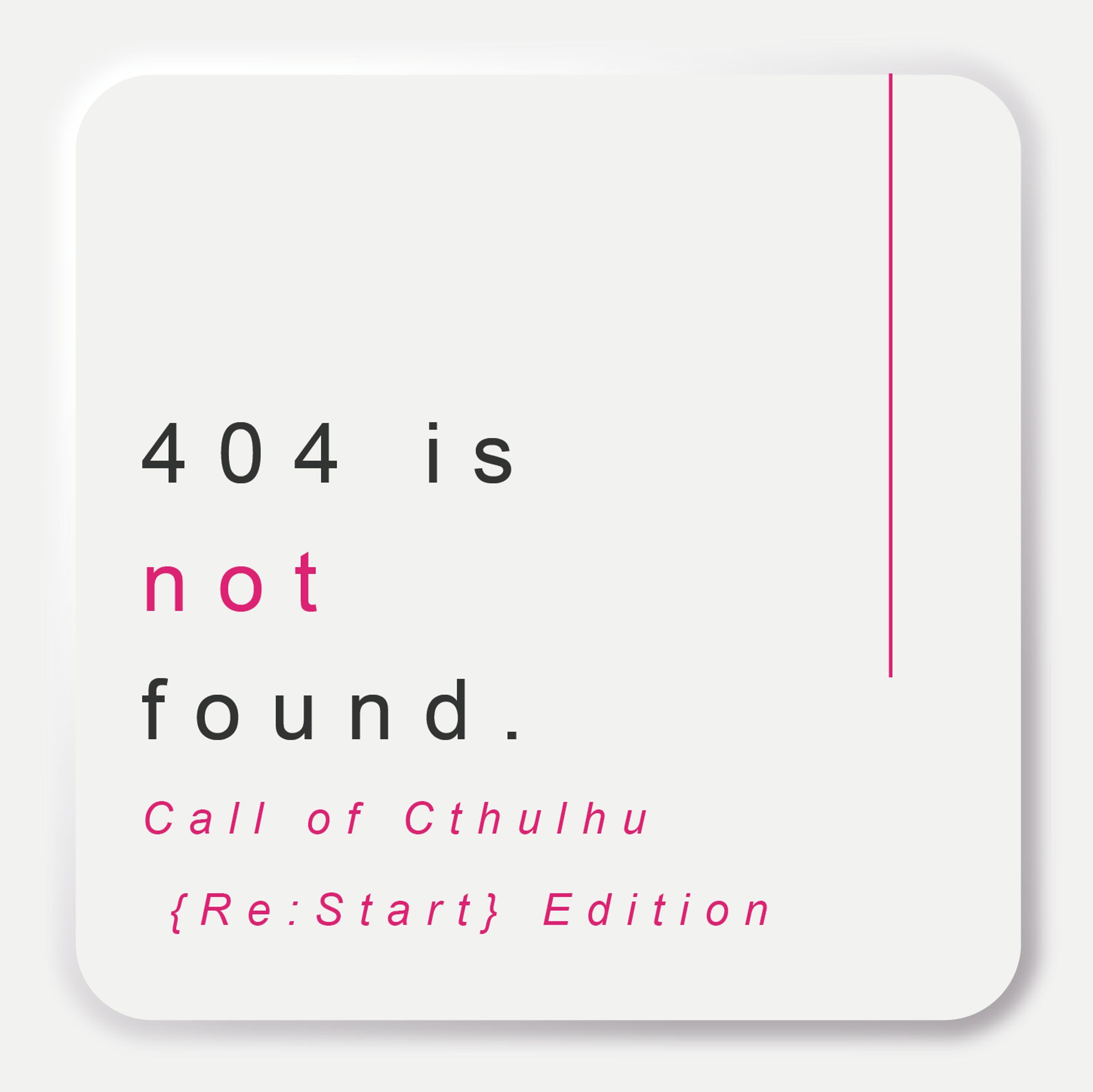 CoC『404 is not found.　CoC {Re:Start} Edition』-1
