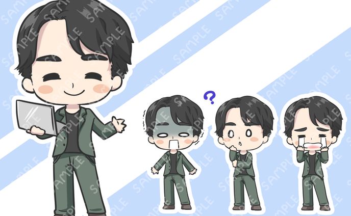 インスタ用キャラクターイラスト