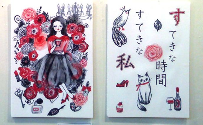 2018年1月：展示『いろはCarta展』（Gallery DAZZLE・北青山）