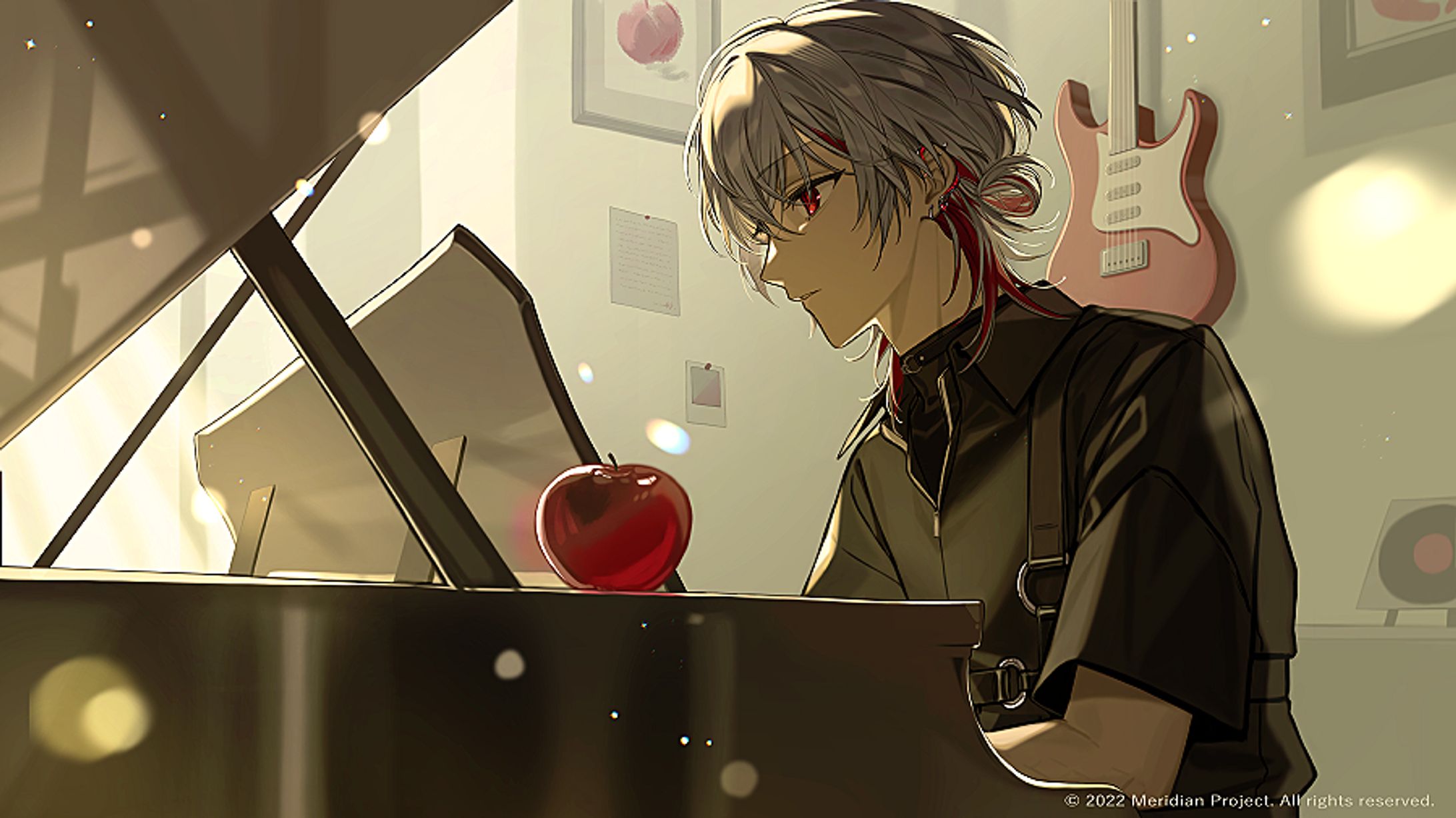 【お仕事】朔Sakuro 様　『golden hour』歌ってみたイラスト-1