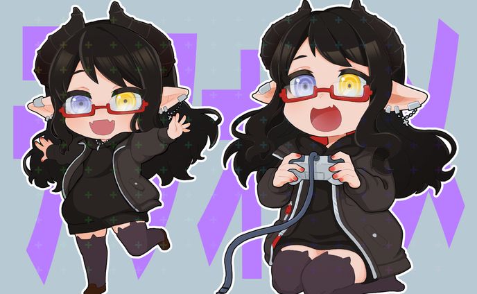 【依頼】夜渡アスカ 様　デフォルメイラスト