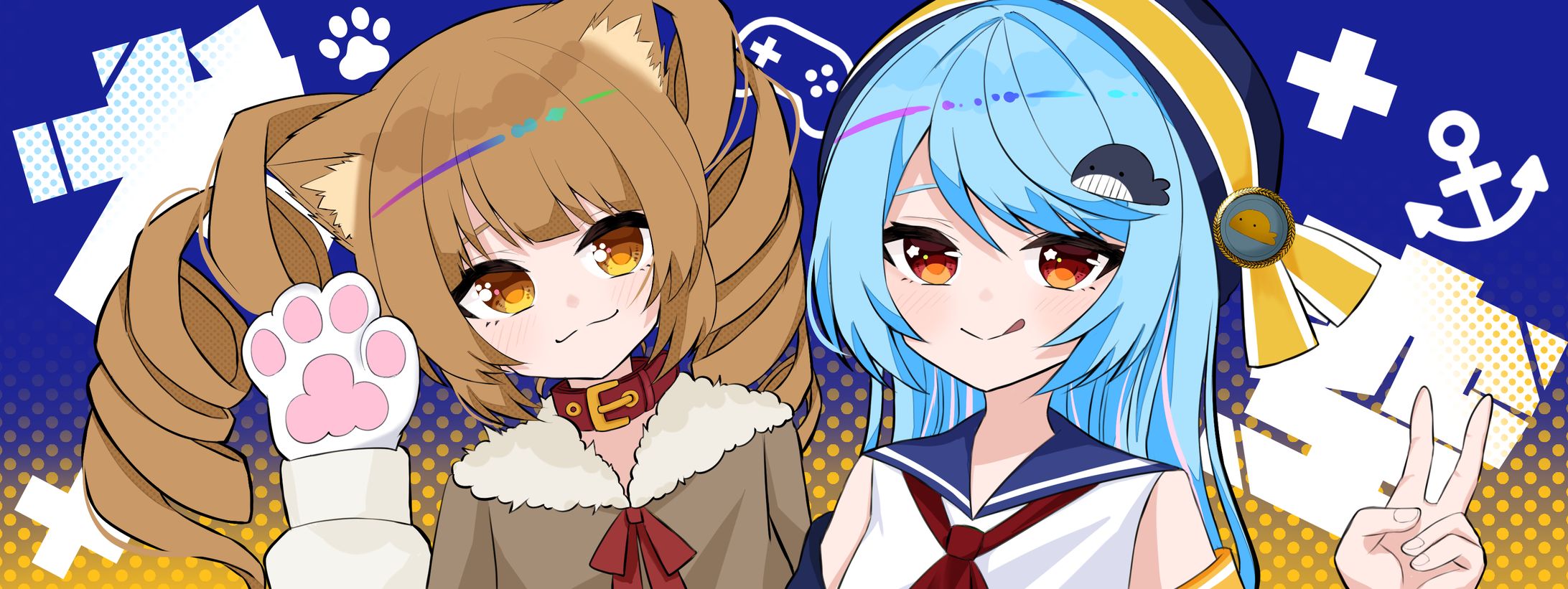 ひかり様＆とと様　ヘッダーイラスト-1