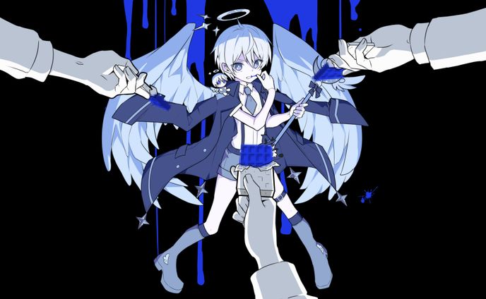 めるくん様　魔法少女とチョコレゐト動画イラスト