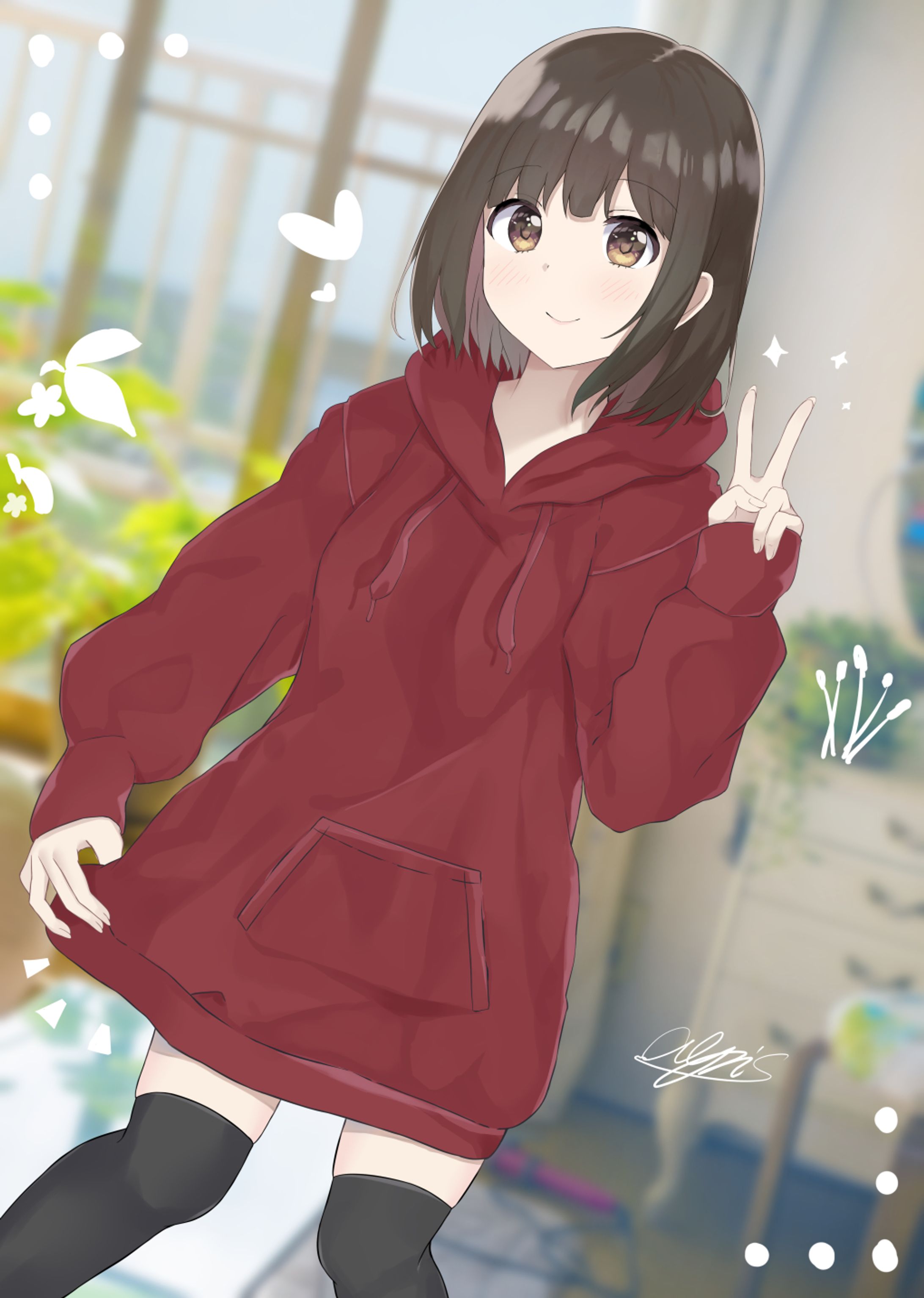 パーカー女子-1