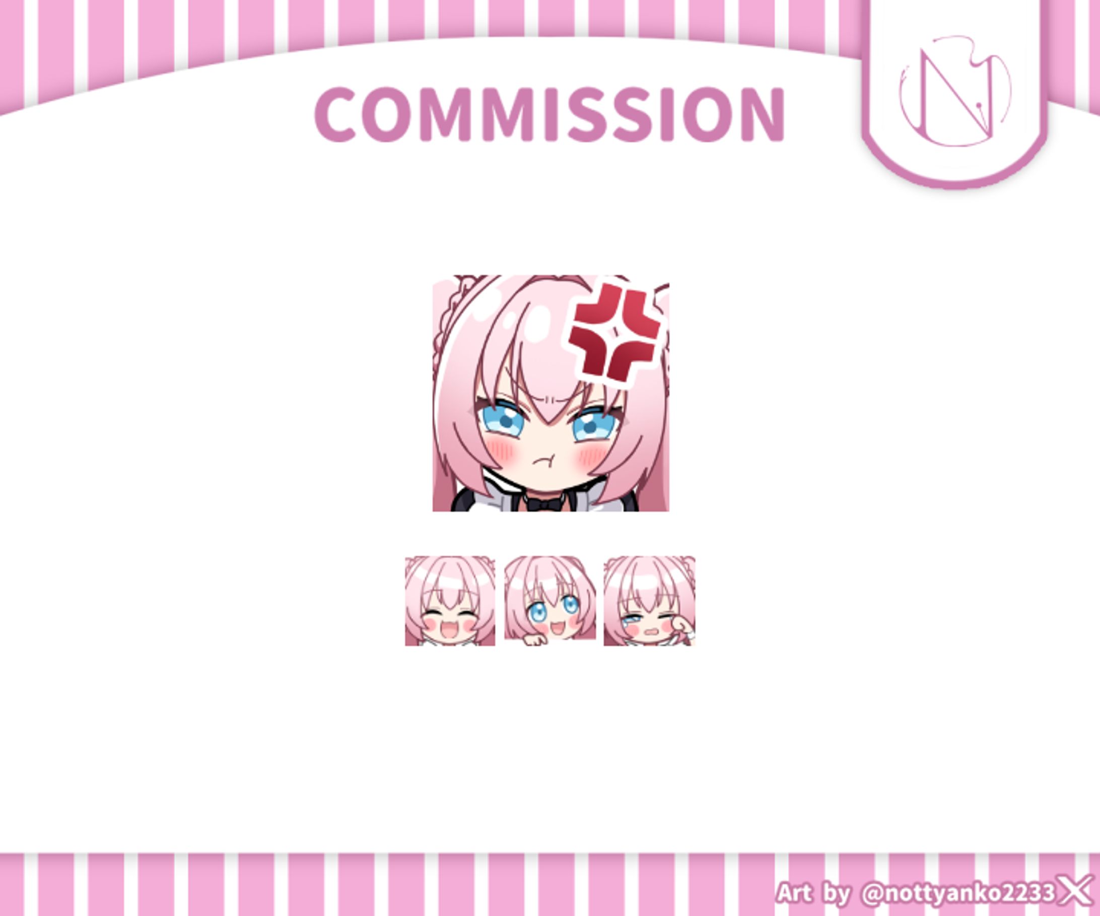 Rain様　Twitch用スタンプ・バッジ-1