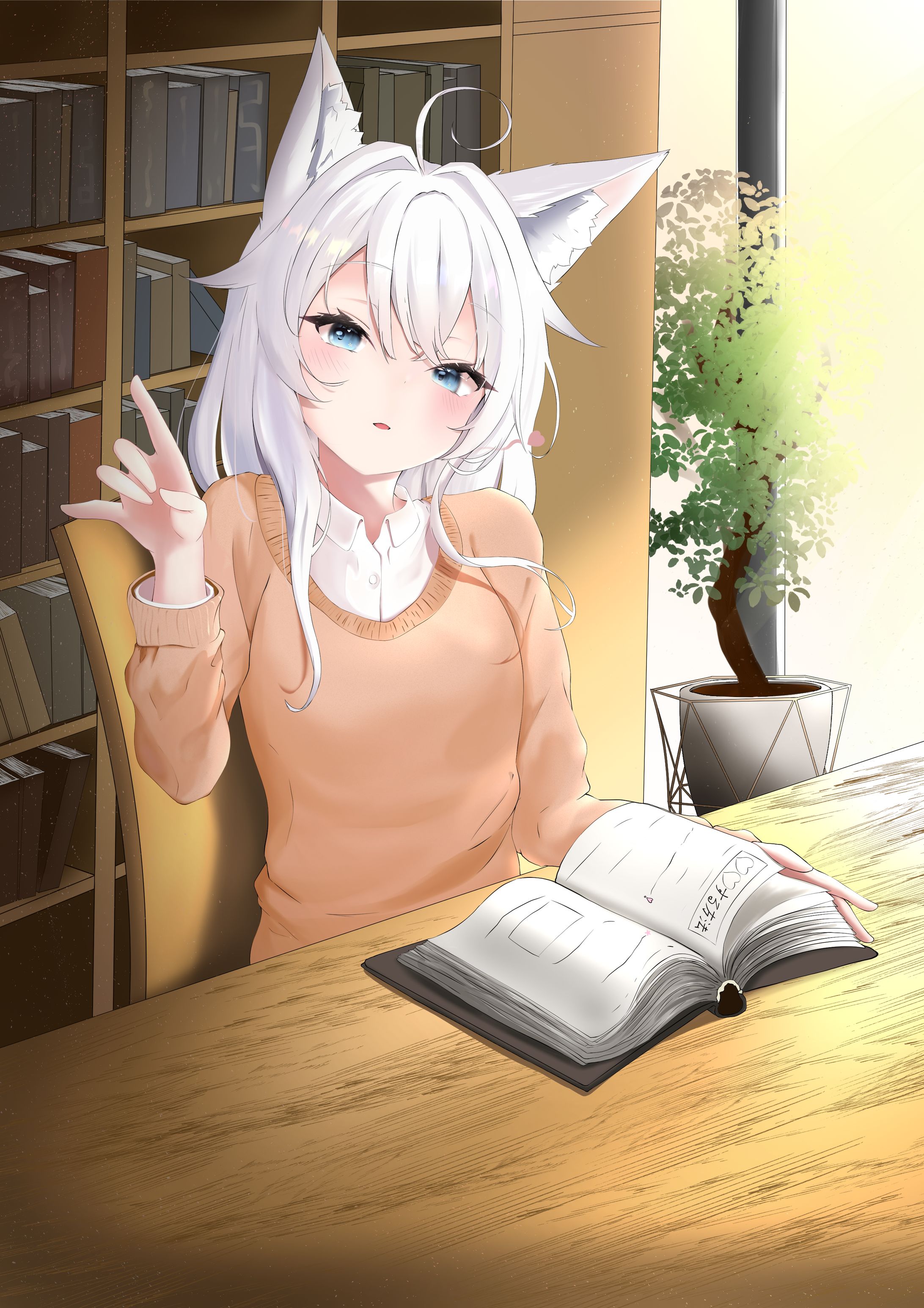 イラスト「放課後の待ち合わせ」-1