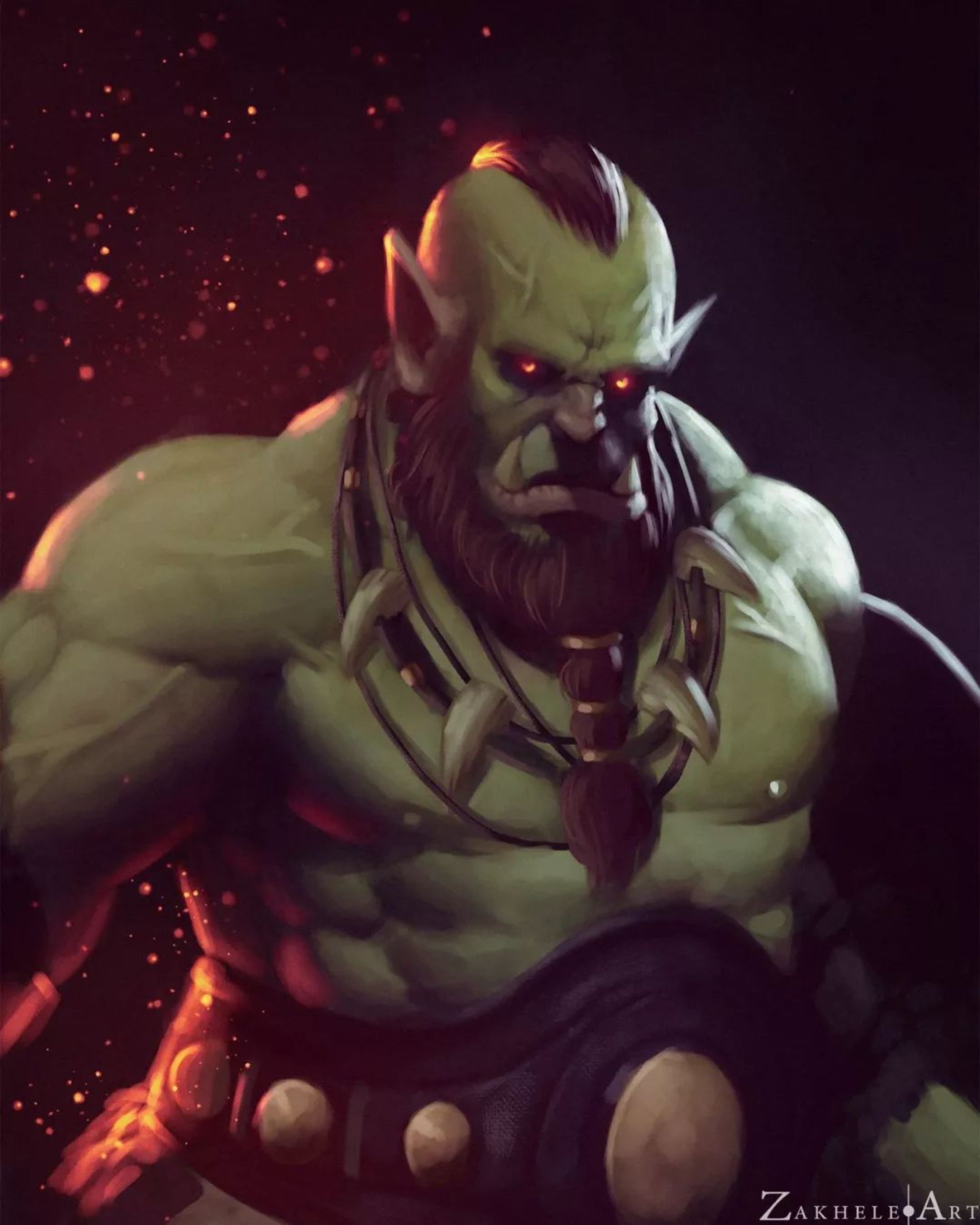 Grum, Flameblade
For @splinterlands

#splinterlands #DigitalArtist #digitalillustration #commission #characterillustration #characterart #tabletop #orc #creatureart #digitalart #characterdrawing #illustrationartists #commissionsopen #fantasyart #fantasyartist #fantasyartwork-1