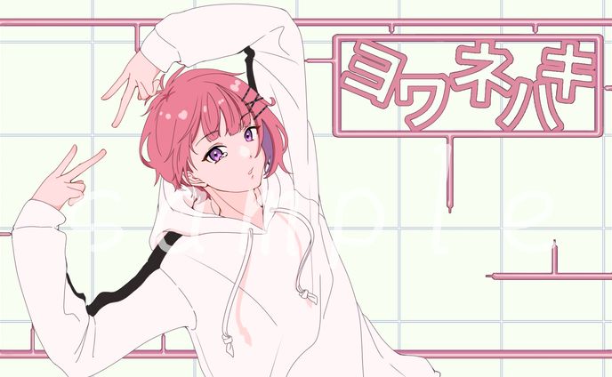 実績　歌ってみたサムネイラスト