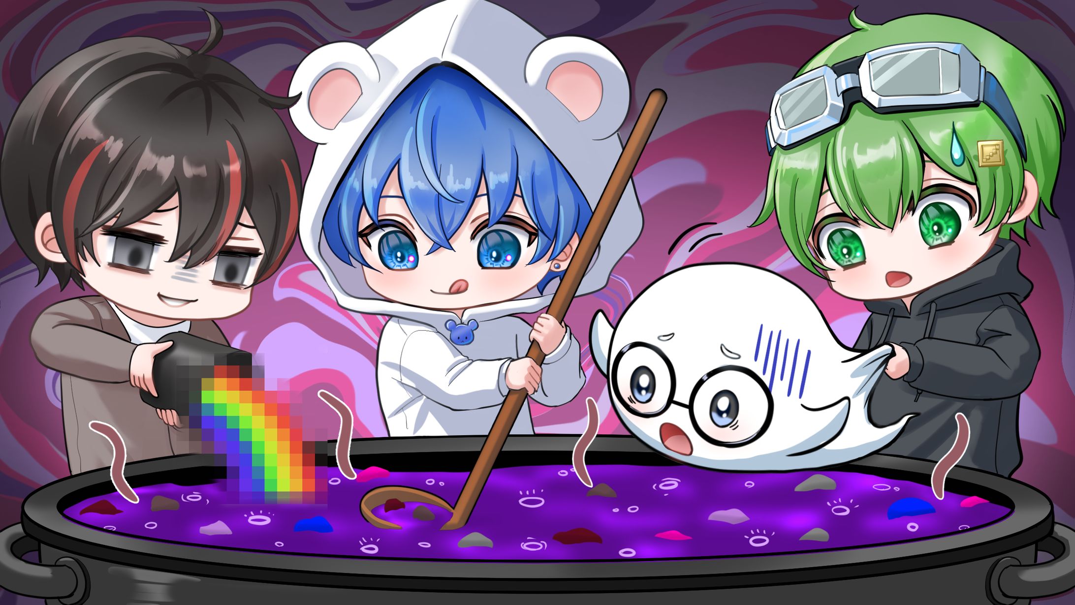 【仕事絵】メトクマ様　闇鍋人狼サムネ-1