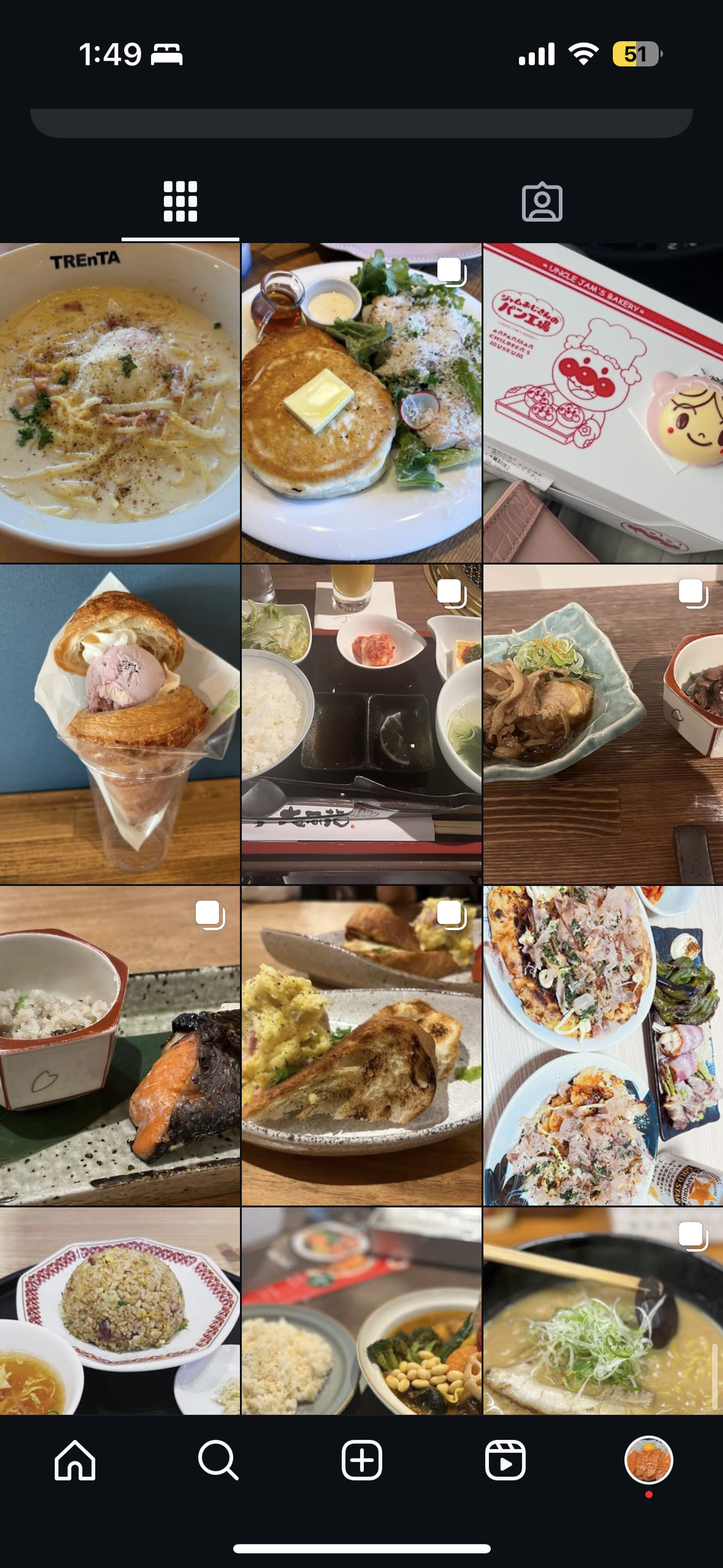 Instagram【食べ物アカウント　100投稿】-1