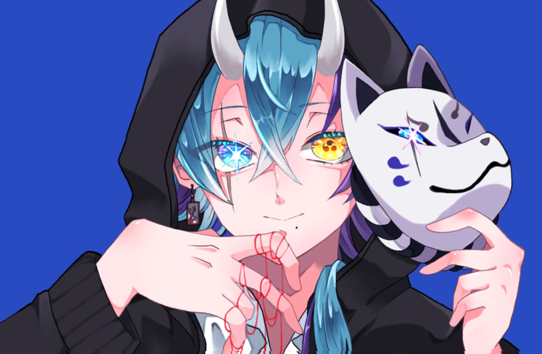 【御依頼】白金皐様 歌ってみたMVイラスト-1