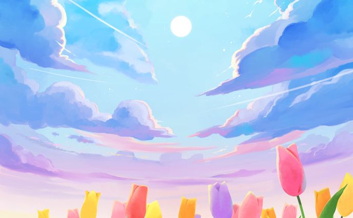チューリップと空/一次創作