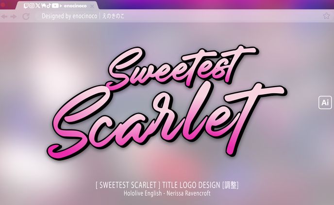 TITLE LOGO｜Nerissa Ravencroft HololiveEN 