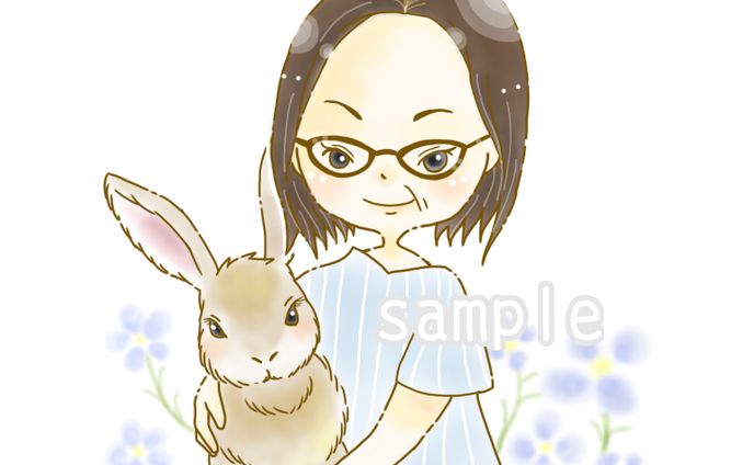 アイコン用似顔絵イラスト