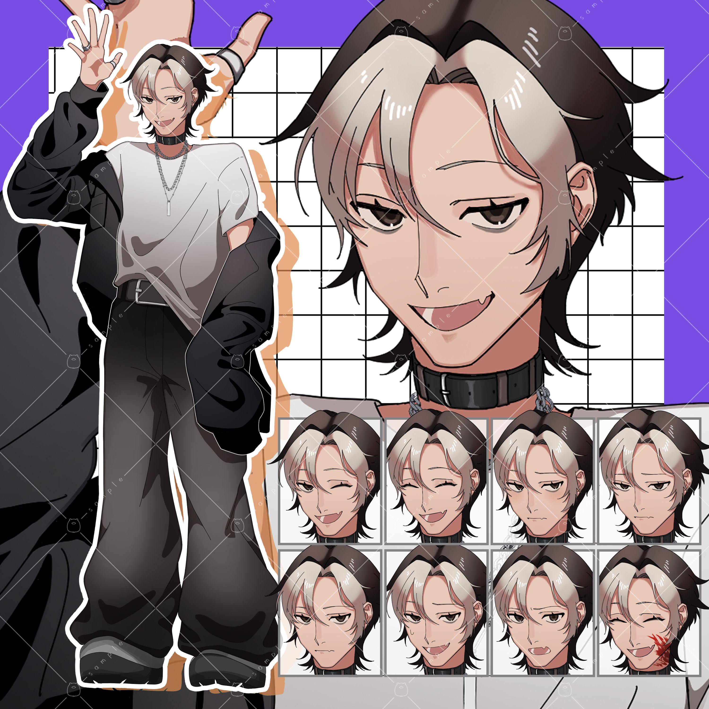 ◆ 手描きイラスト ◆ 刀剣乱舞　鶴丸国永　FA 030db8bc7f2e5374a2cd2cb4488964