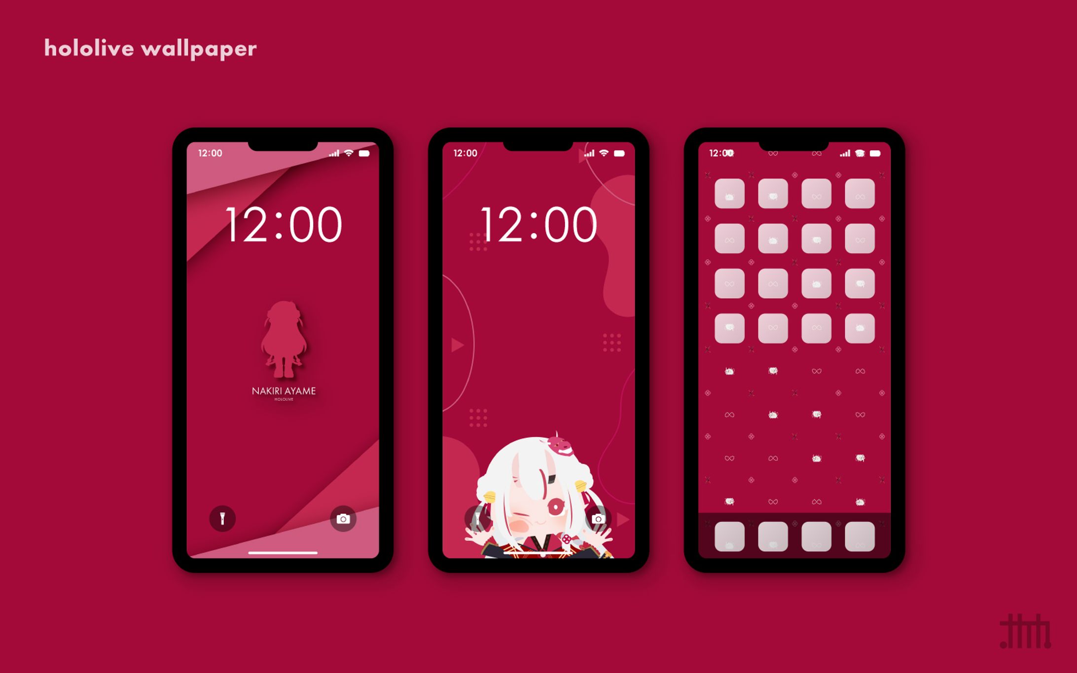 【二次創作】スマホ壁紙 百鬼あやめ-1