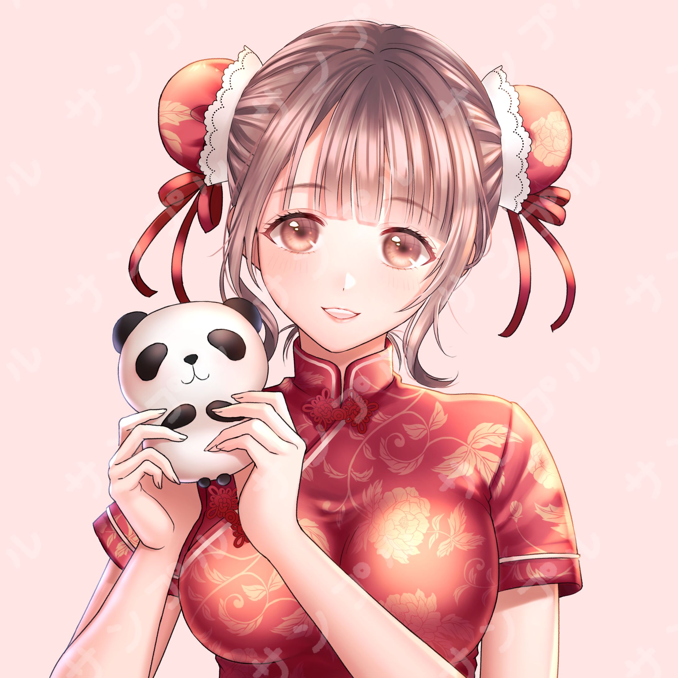 配信用イラスト チャイナ服の女の子-1