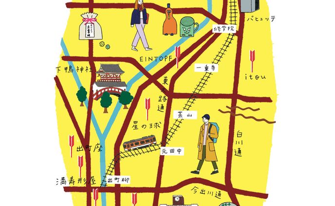 POPEYE 京都イラストMAP