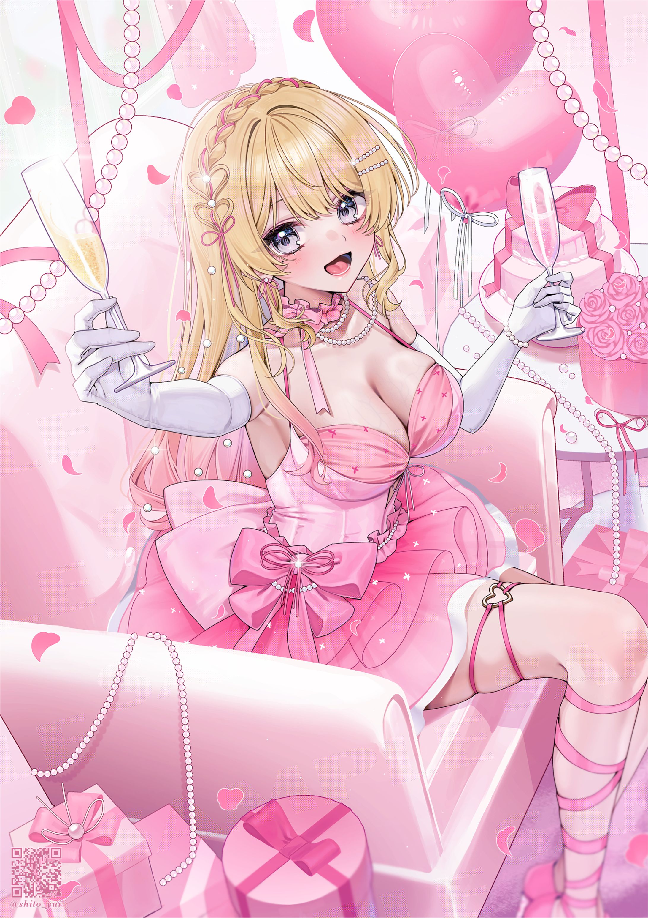 蟒蛇百々花さま/2周年記念イラスト-1