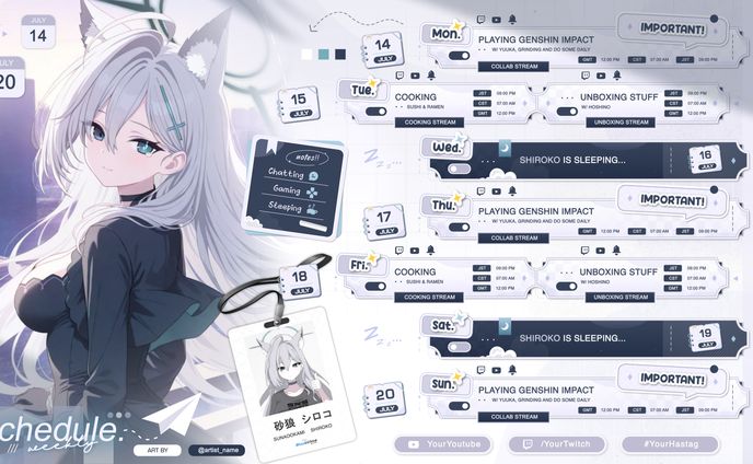 CODE:025 - Blue Archive Schedule