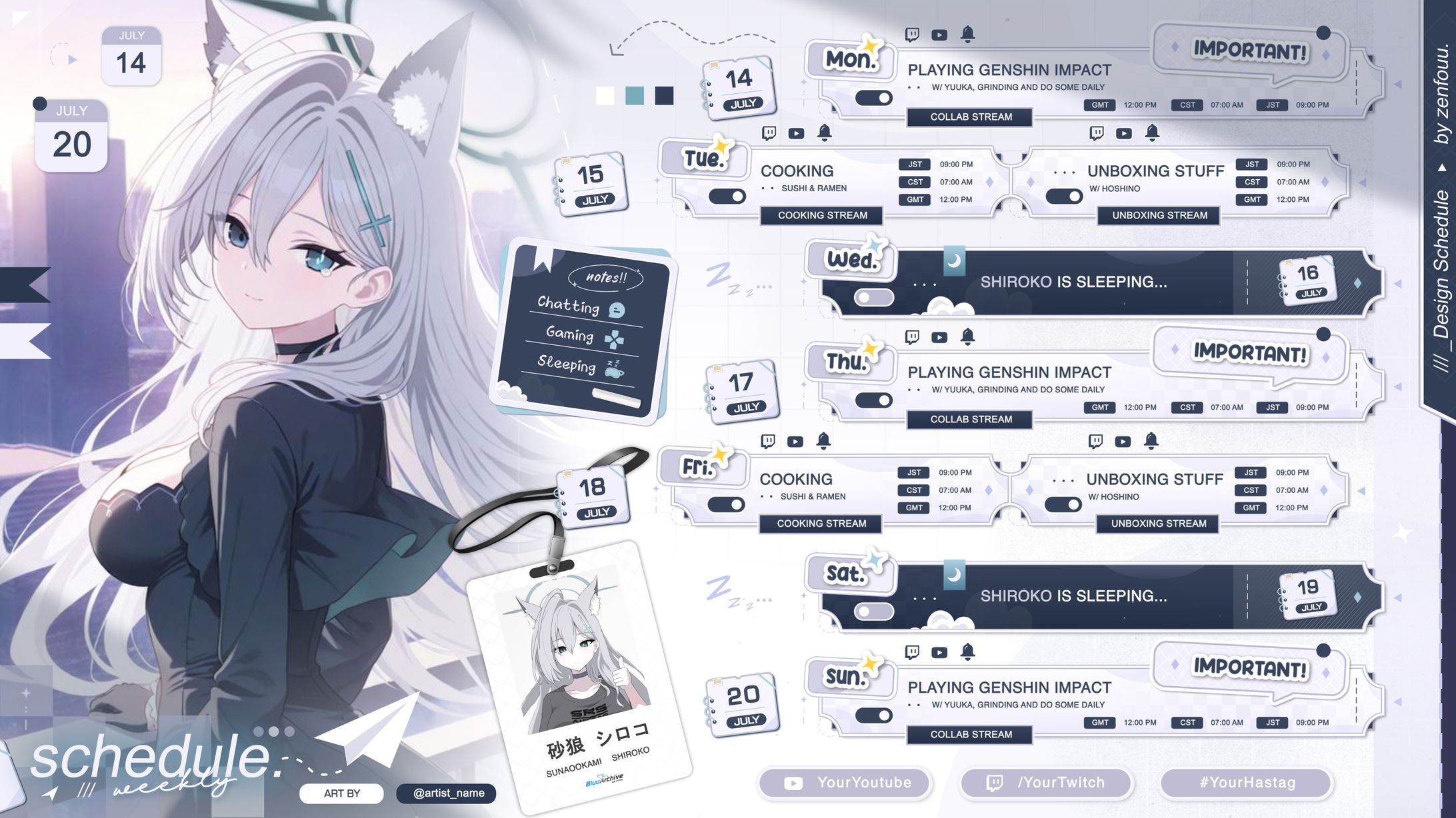CODE:025 - Blue Archive Schedule-1