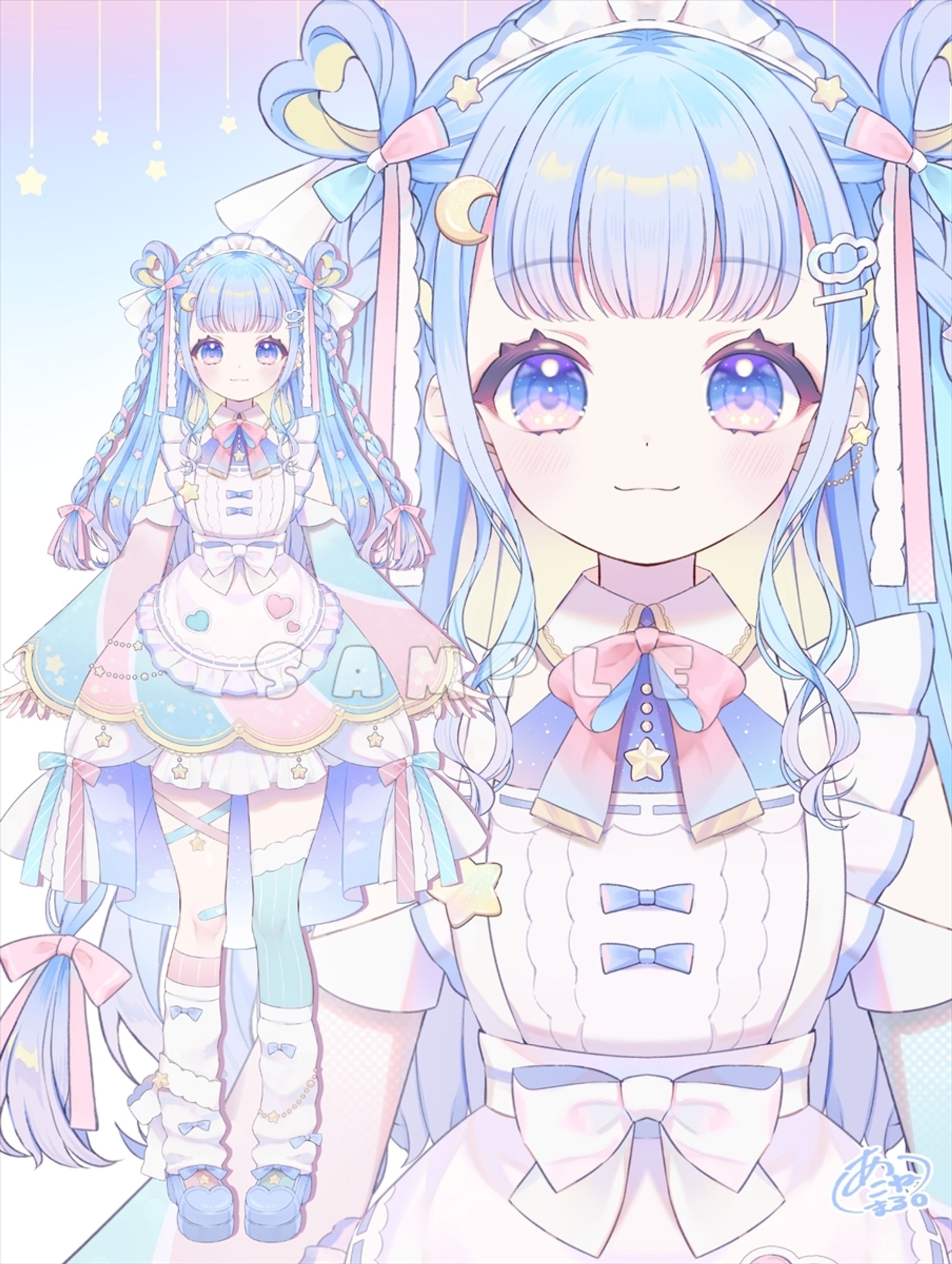 ゆめかわメイドちゃん　立ち絵-1