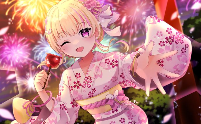 天使乃はね様 夏祭りイラスト