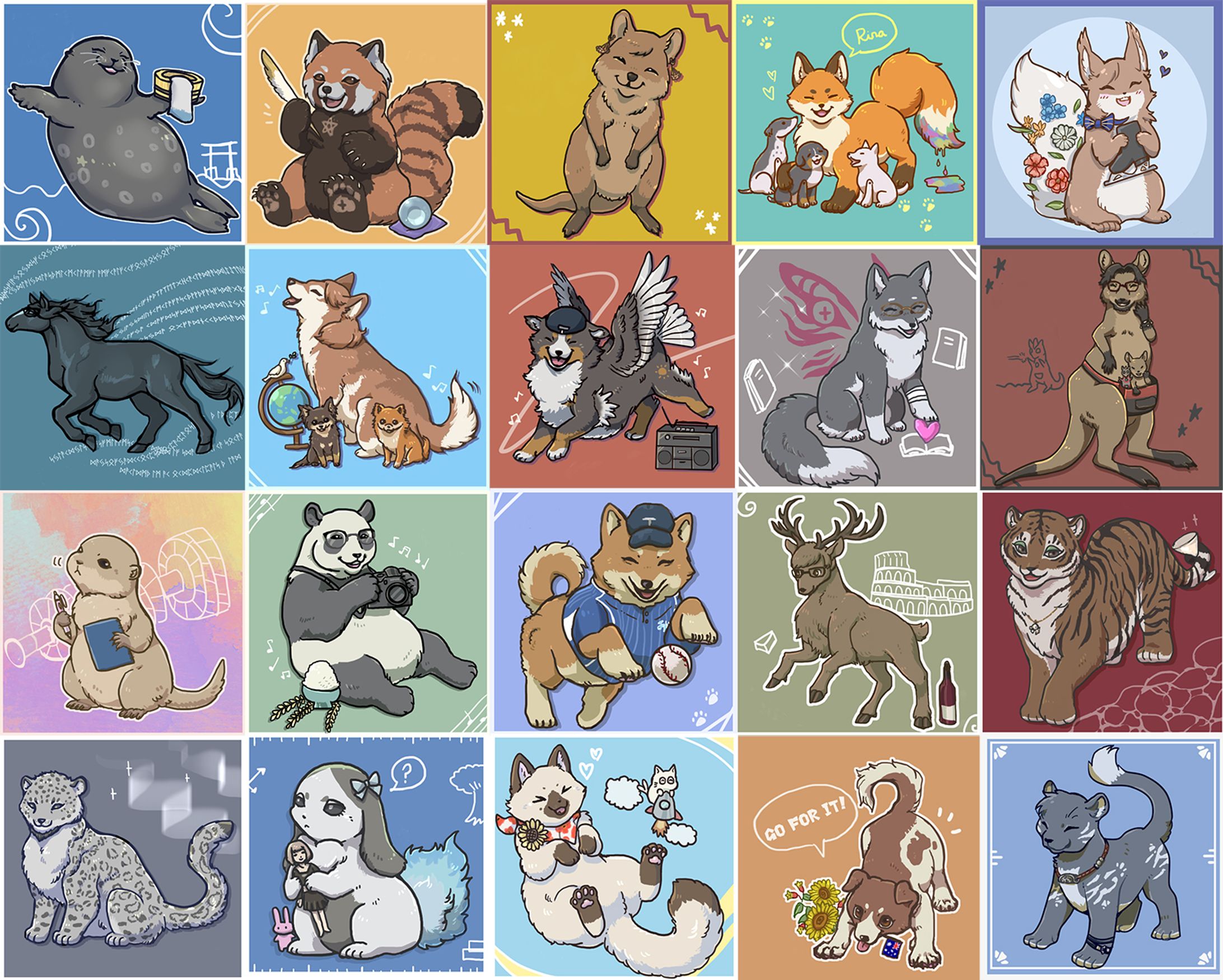 あなたを擬獣化！動物似顔絵集-1