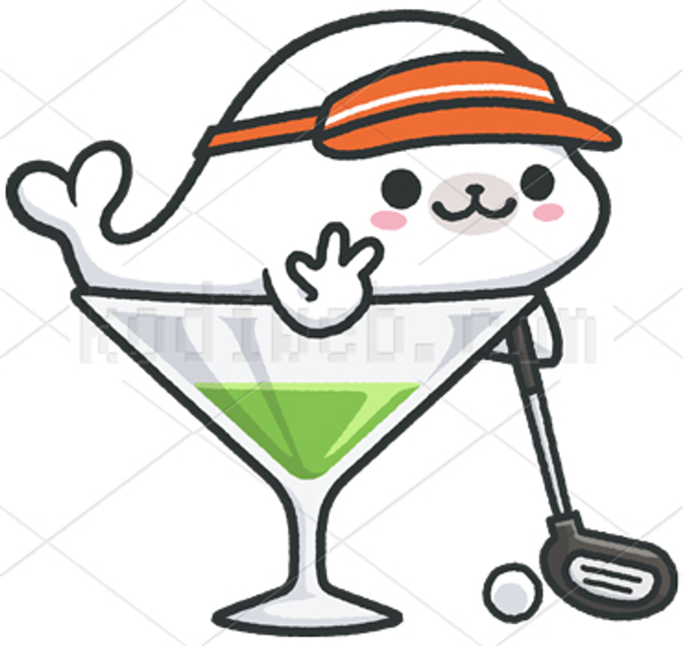 すすきのゴルフクラブ様　キャラクターイラスト-1