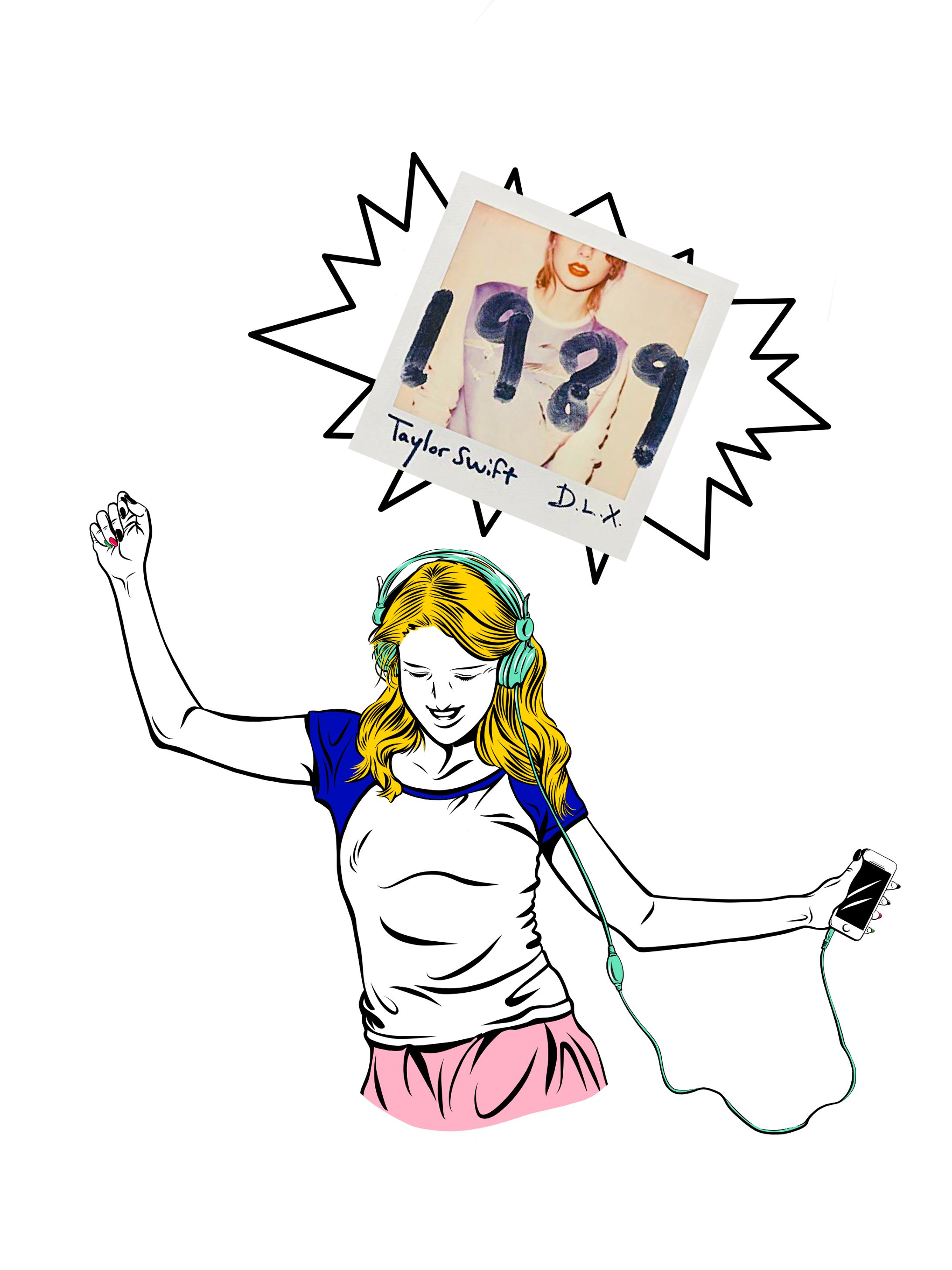 Rock Girl Listen to Taylor Swift-1