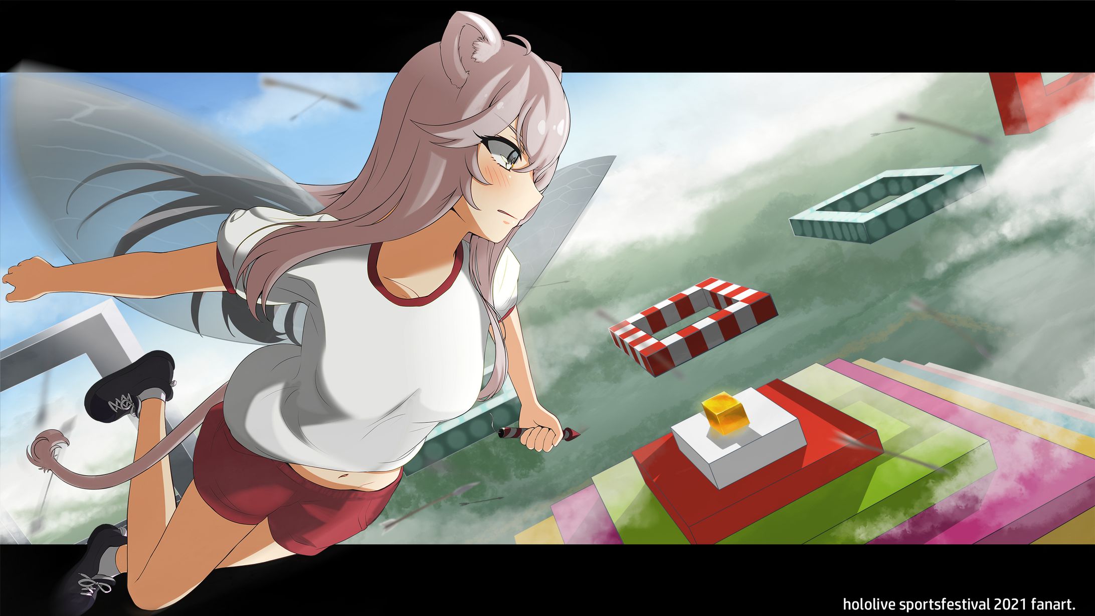 【二次創作】獅白ぼたんさんのイラストです-1