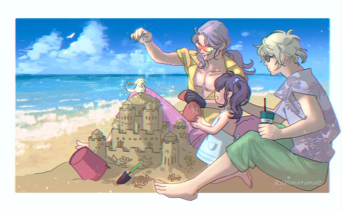浜辺の砂糖の魔物と孫と使い魔さん